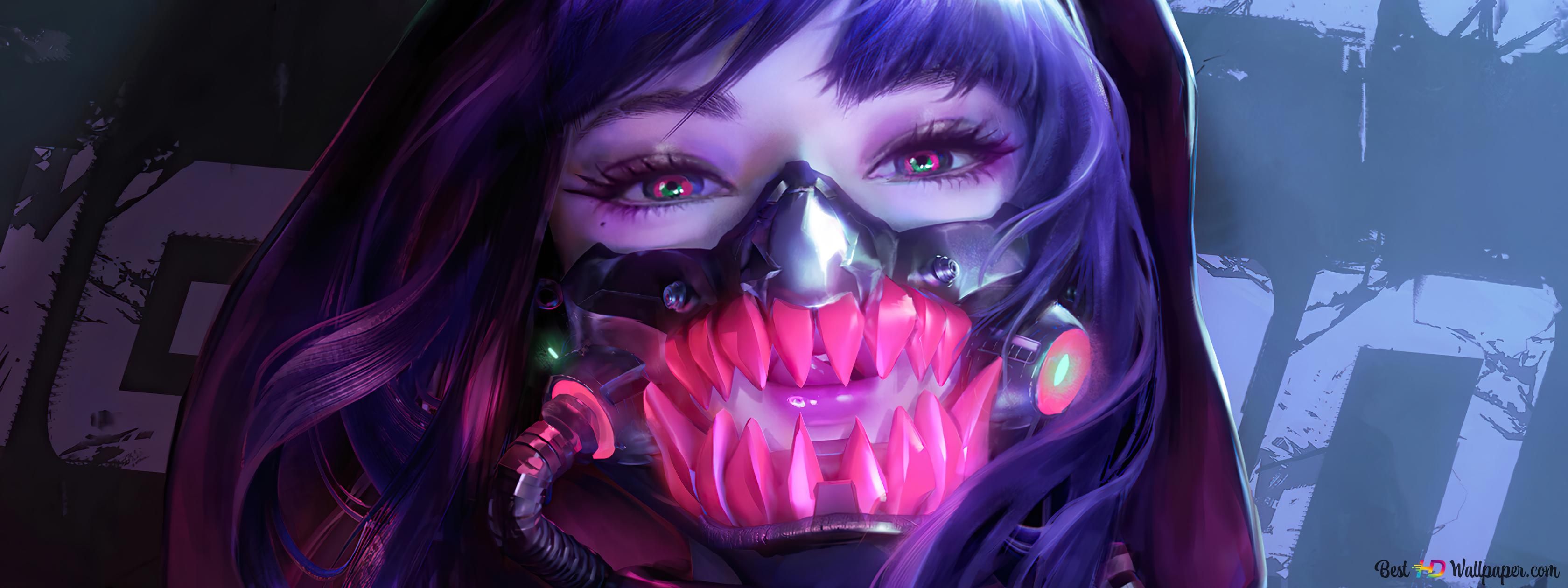 Cyberpunk Futuristic Vr Girl
 Wallpapers