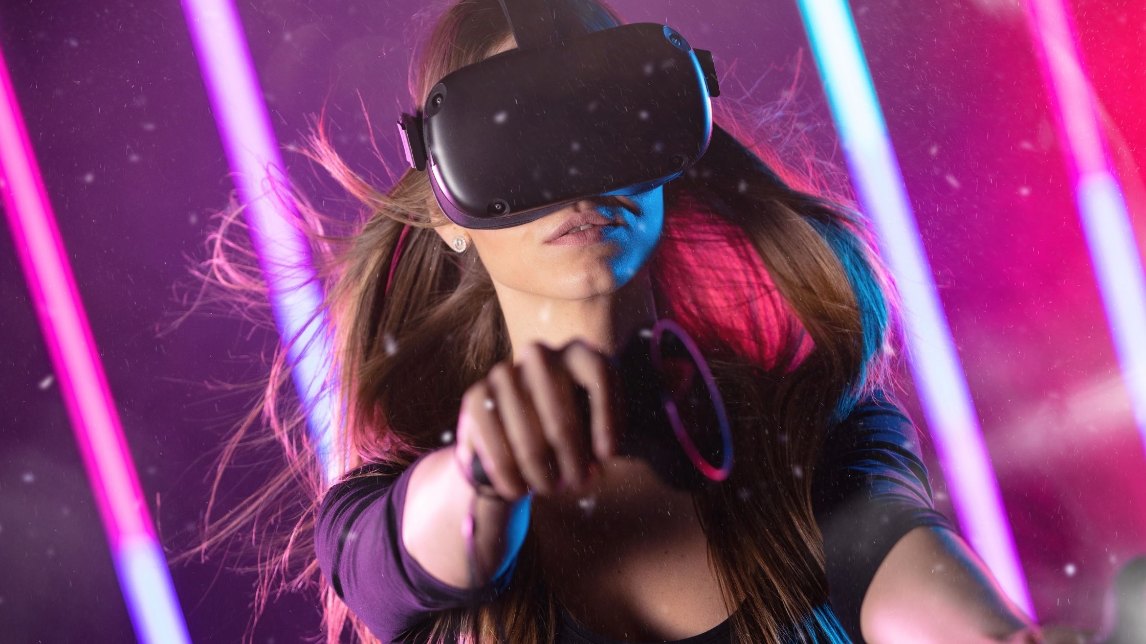 Cyberpunk Futuristic Vr Girl
 Wallpapers