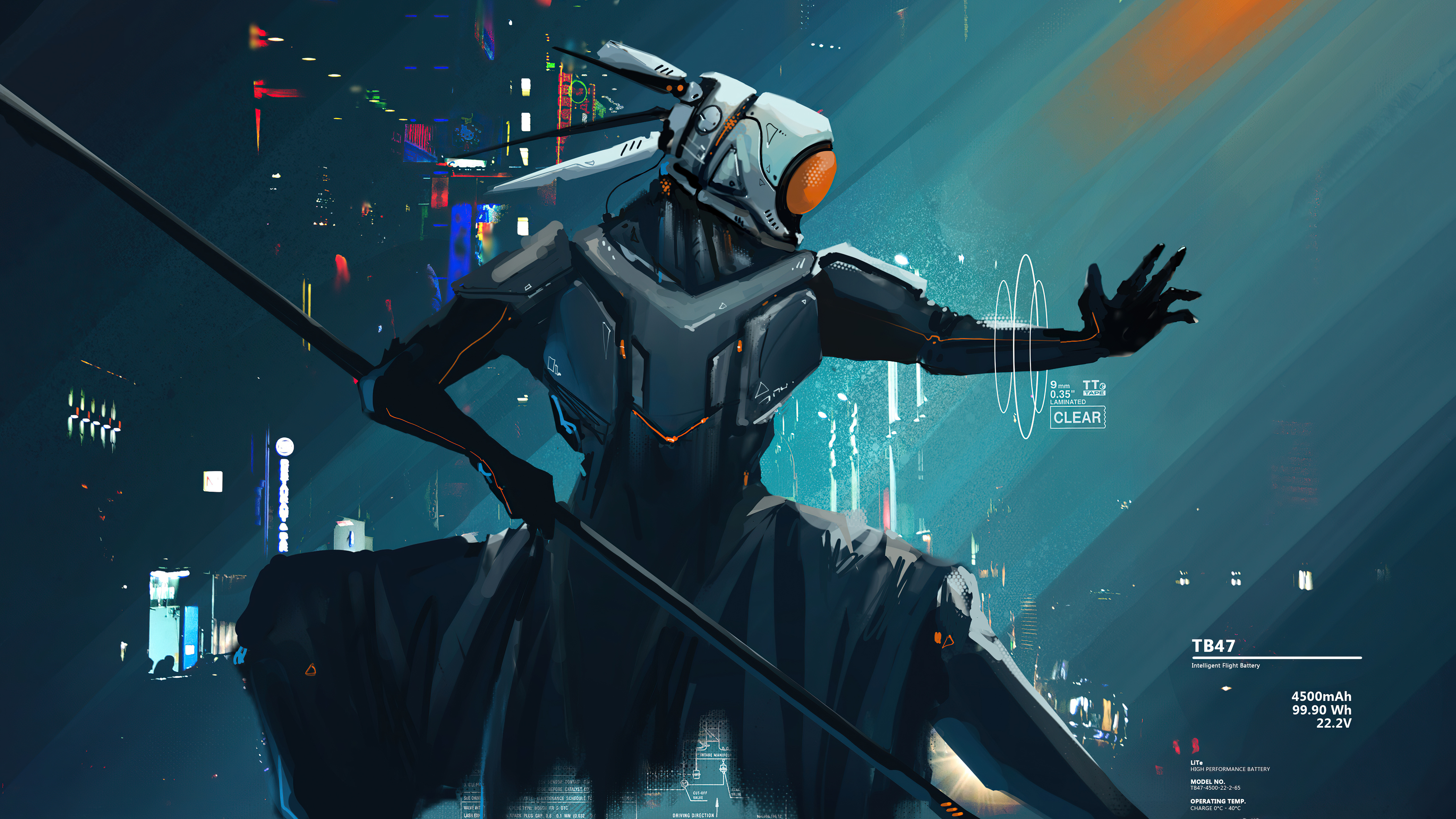 Cyborg With Sword Cyberpunk
 Wallpapers