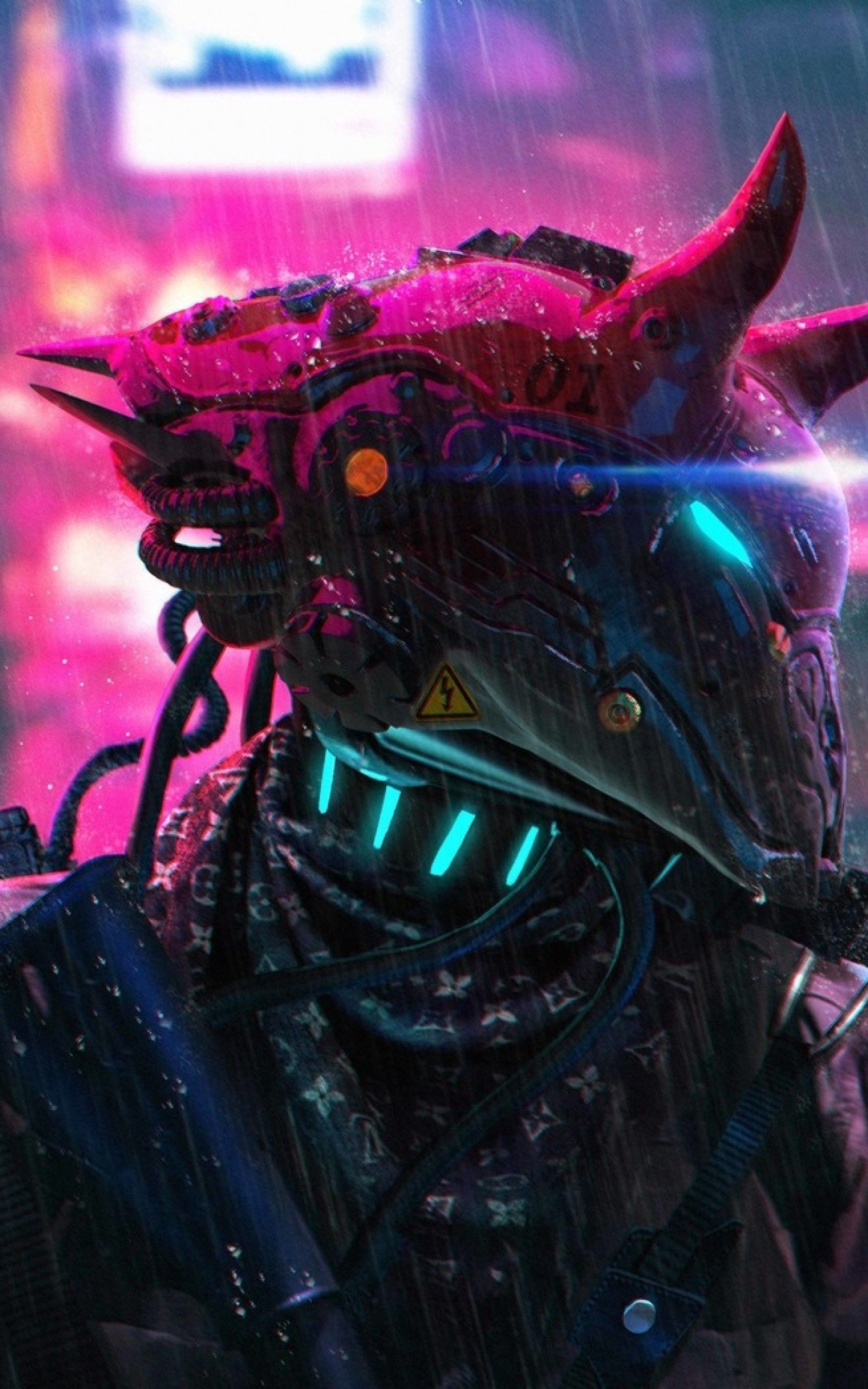 Cyborg With Sword Cyberpunk
 Wallpapers