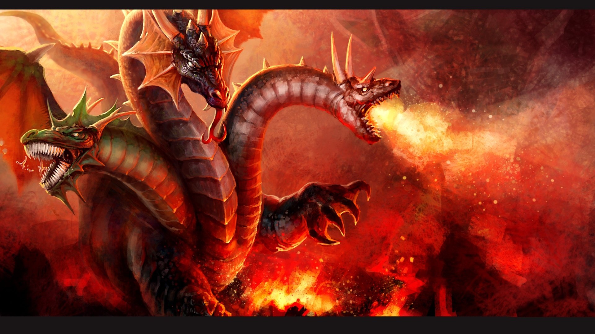 Dragon Fire In Battle
 Wallpapers