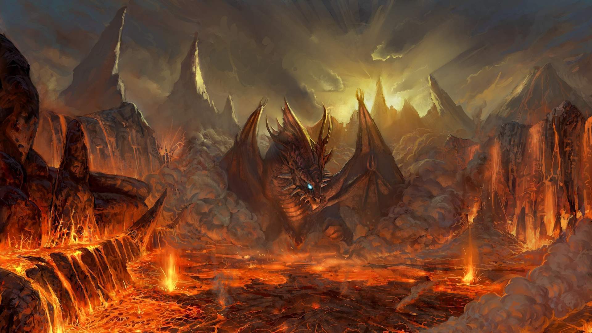 Dragon Fire In Battle
 Wallpapers