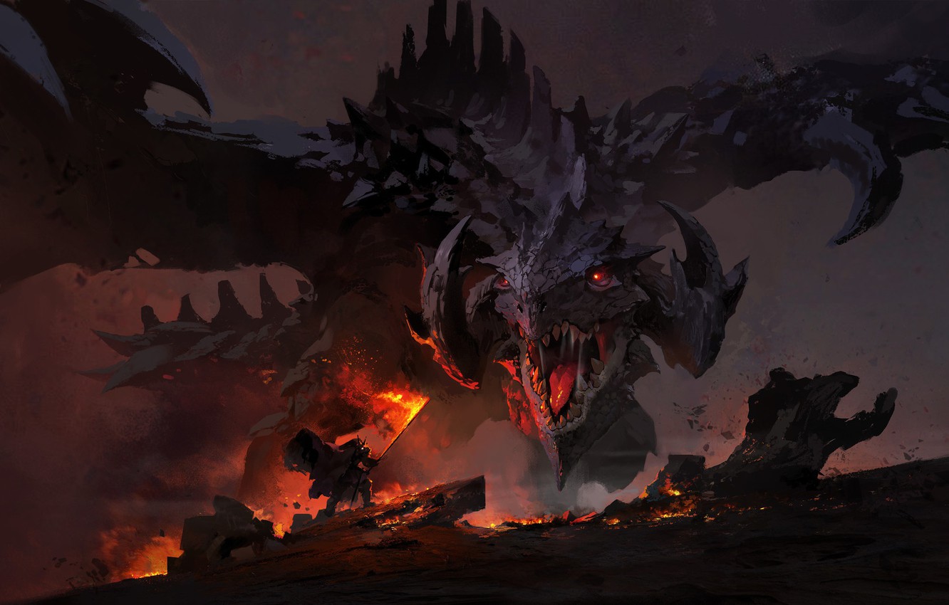 Dragon Fire In Battle
 Wallpapers