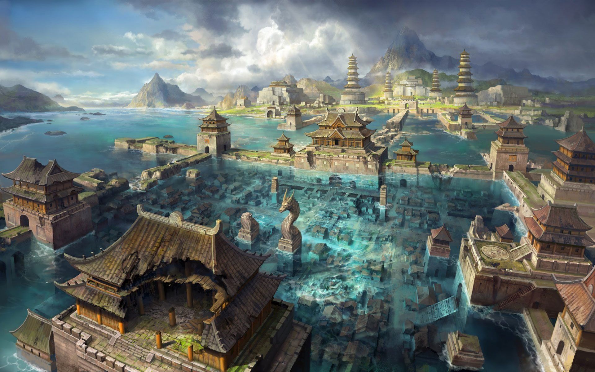 Fantasy Ancient City
 Wallpapers