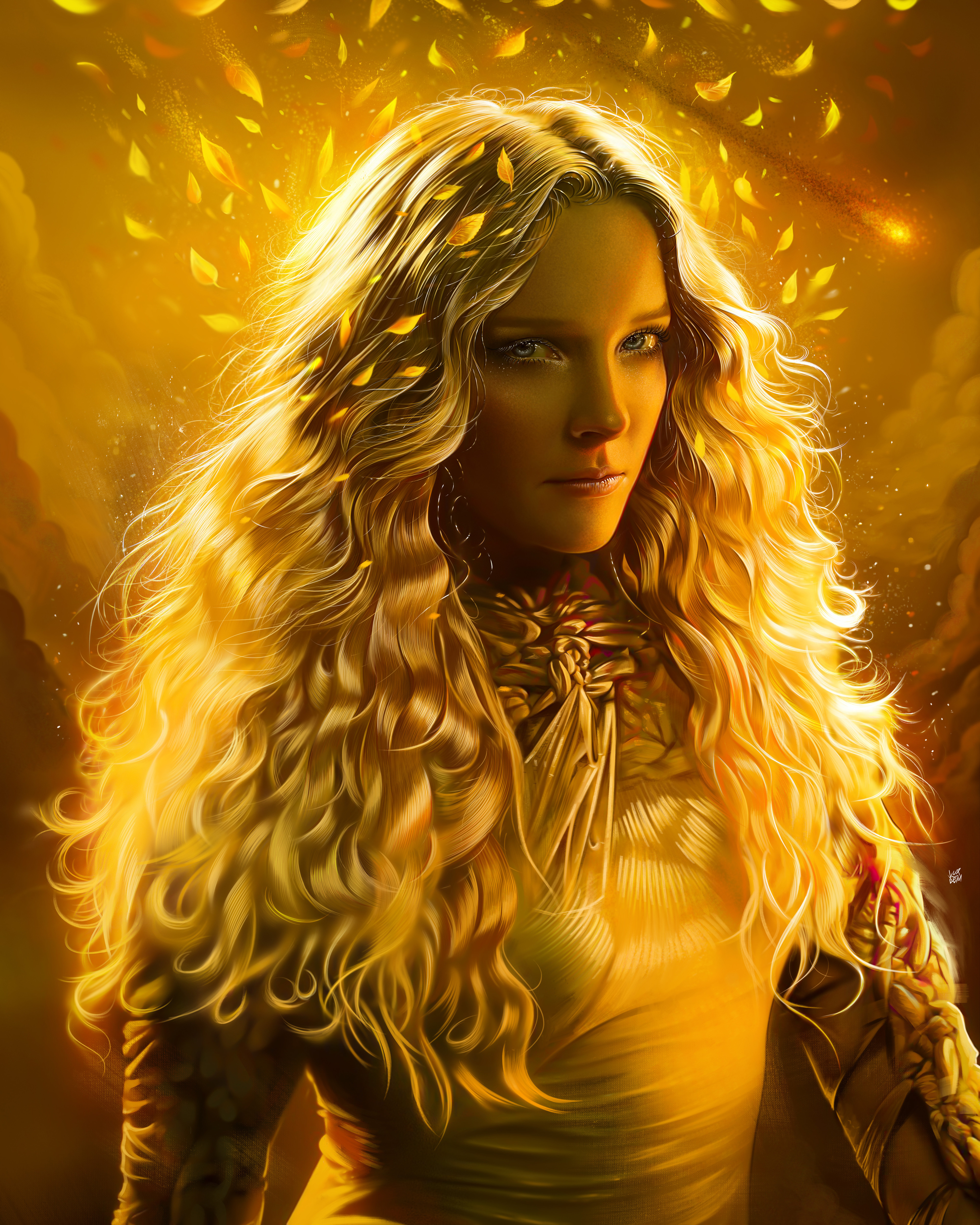 Fantasy Digital Blonde Women
 Wallpapers