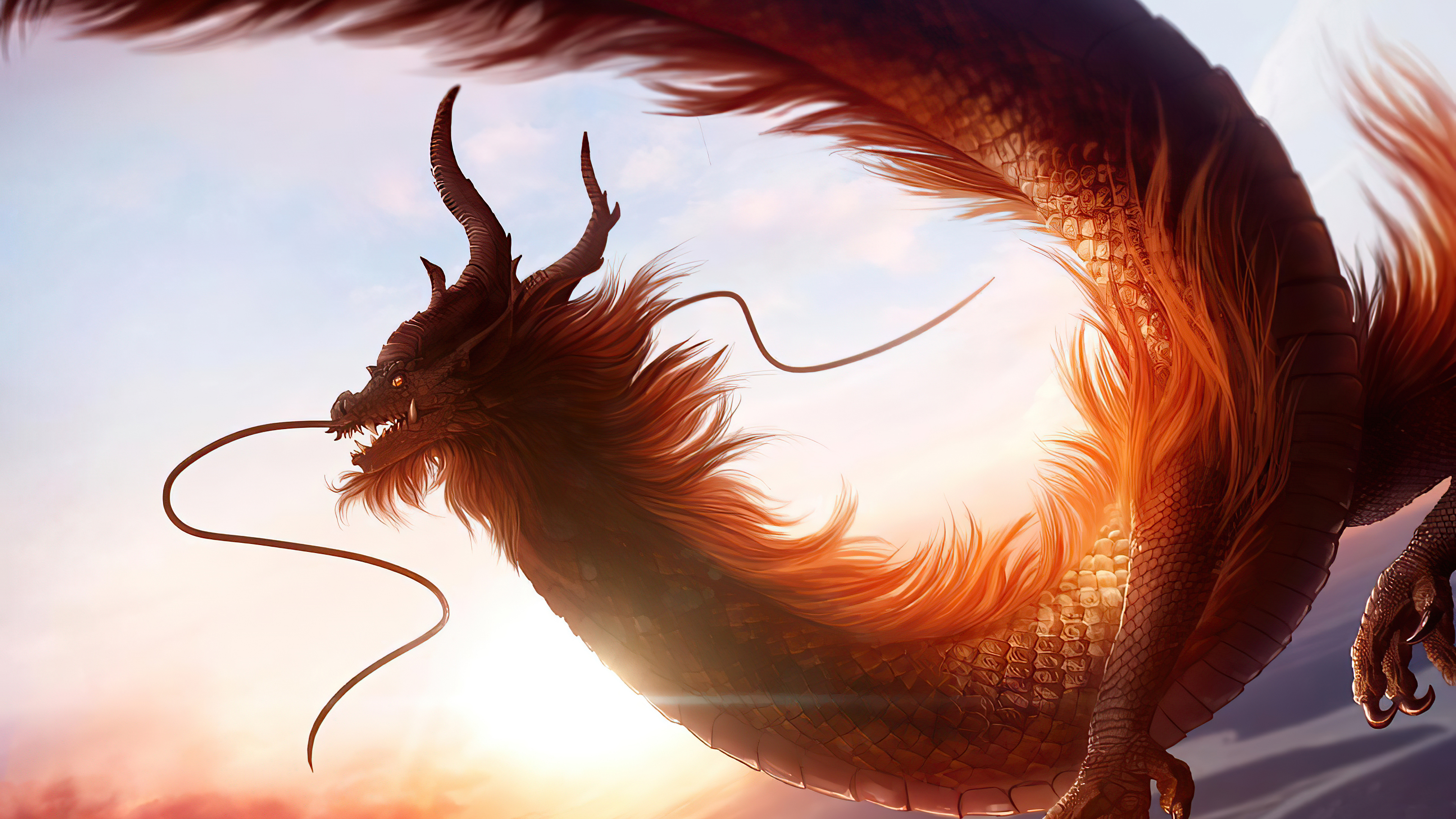 Fantasy Dragon 4K Art
 Wallpapers