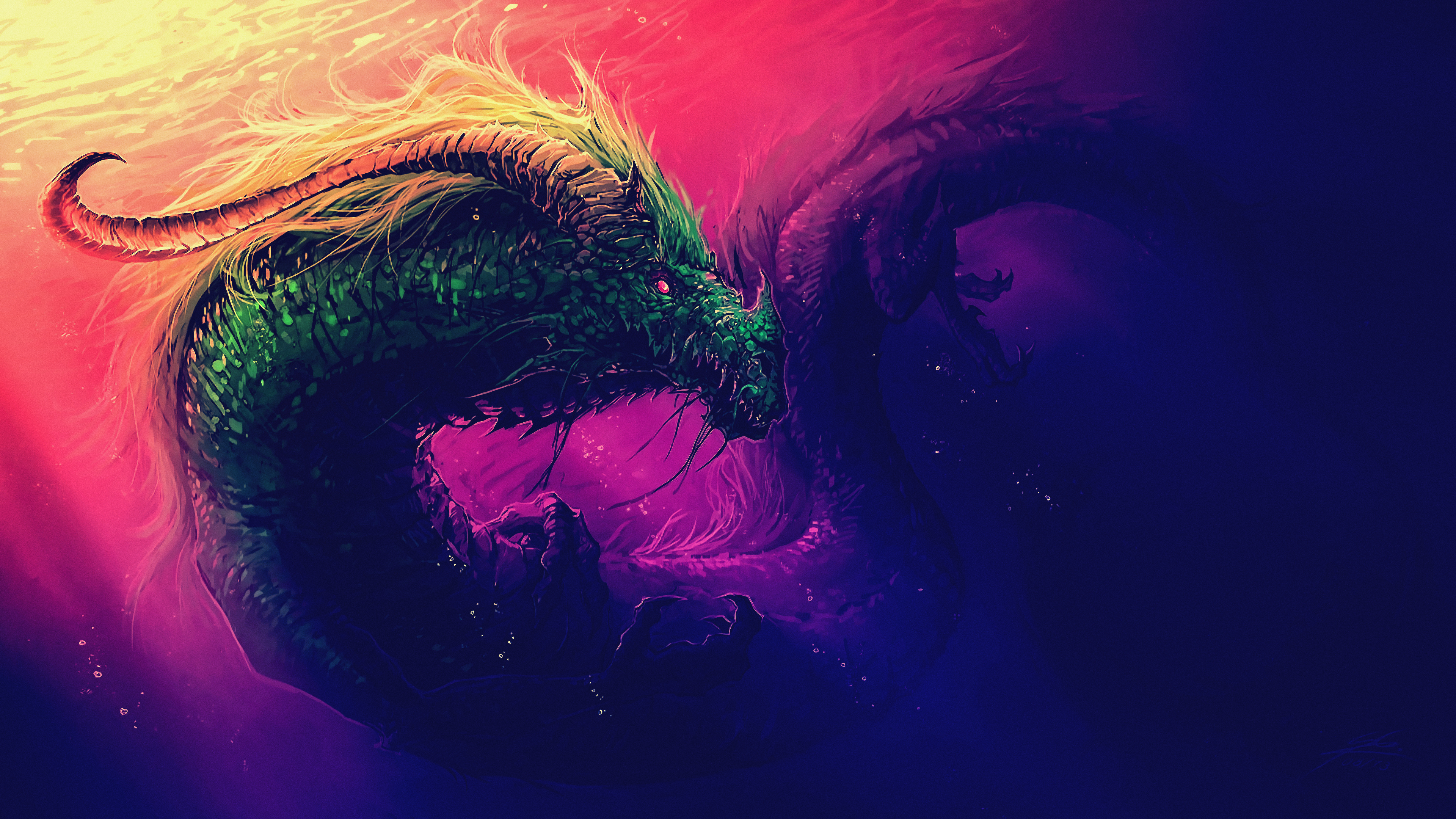 Fantasy Dragon 4K Art
 Wallpapers