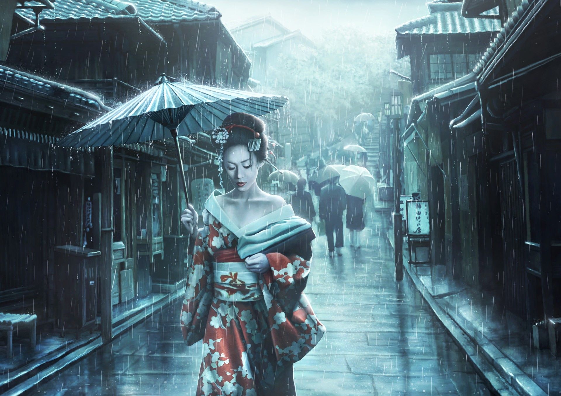 Fantasy Geisha Wallpapers