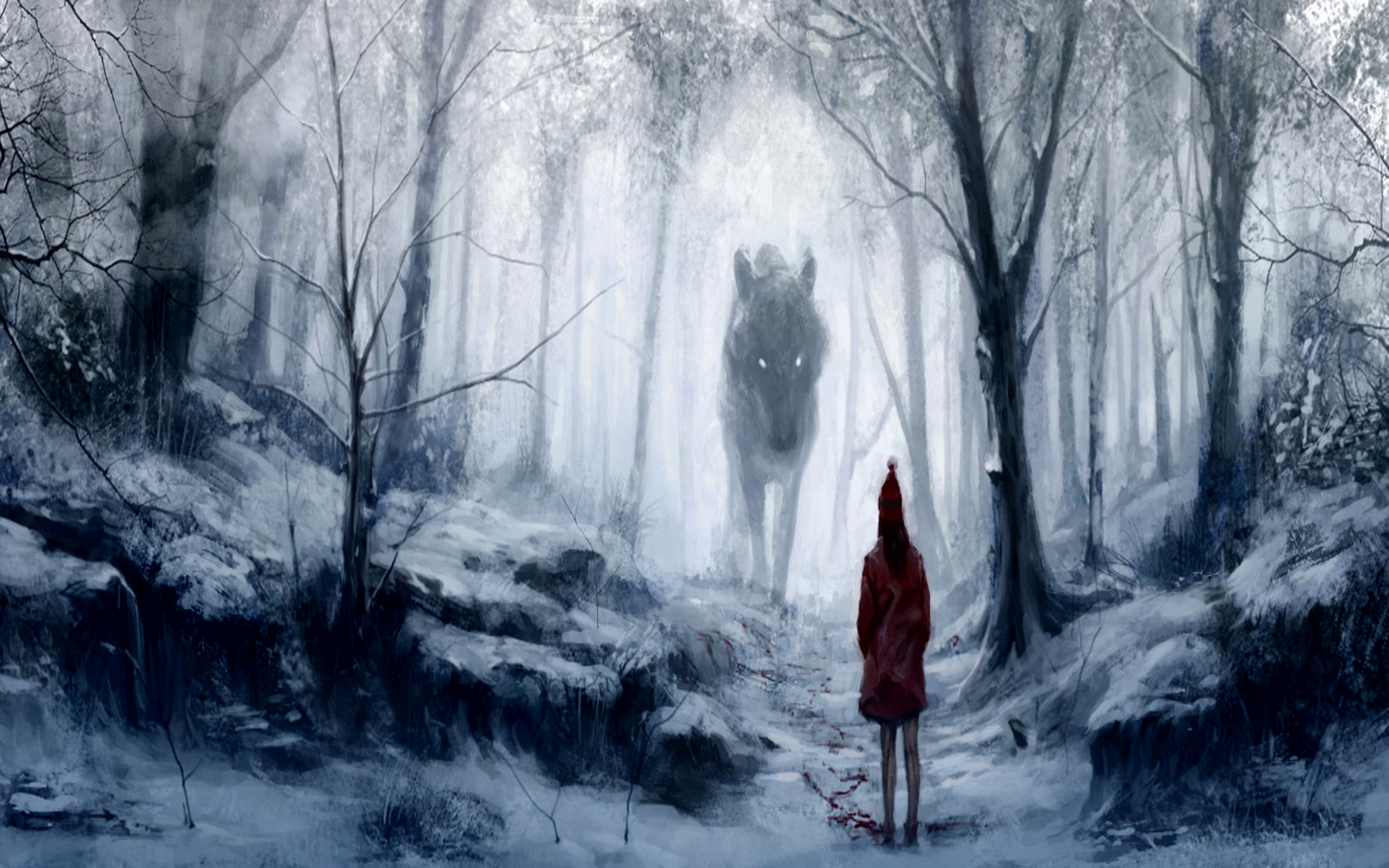 Fantasy Red Riding Hood Wallpapers