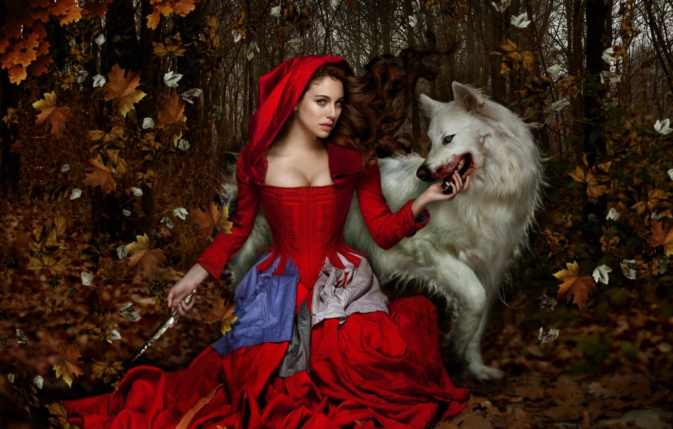 Fantasy Red Riding Hood Wallpapers