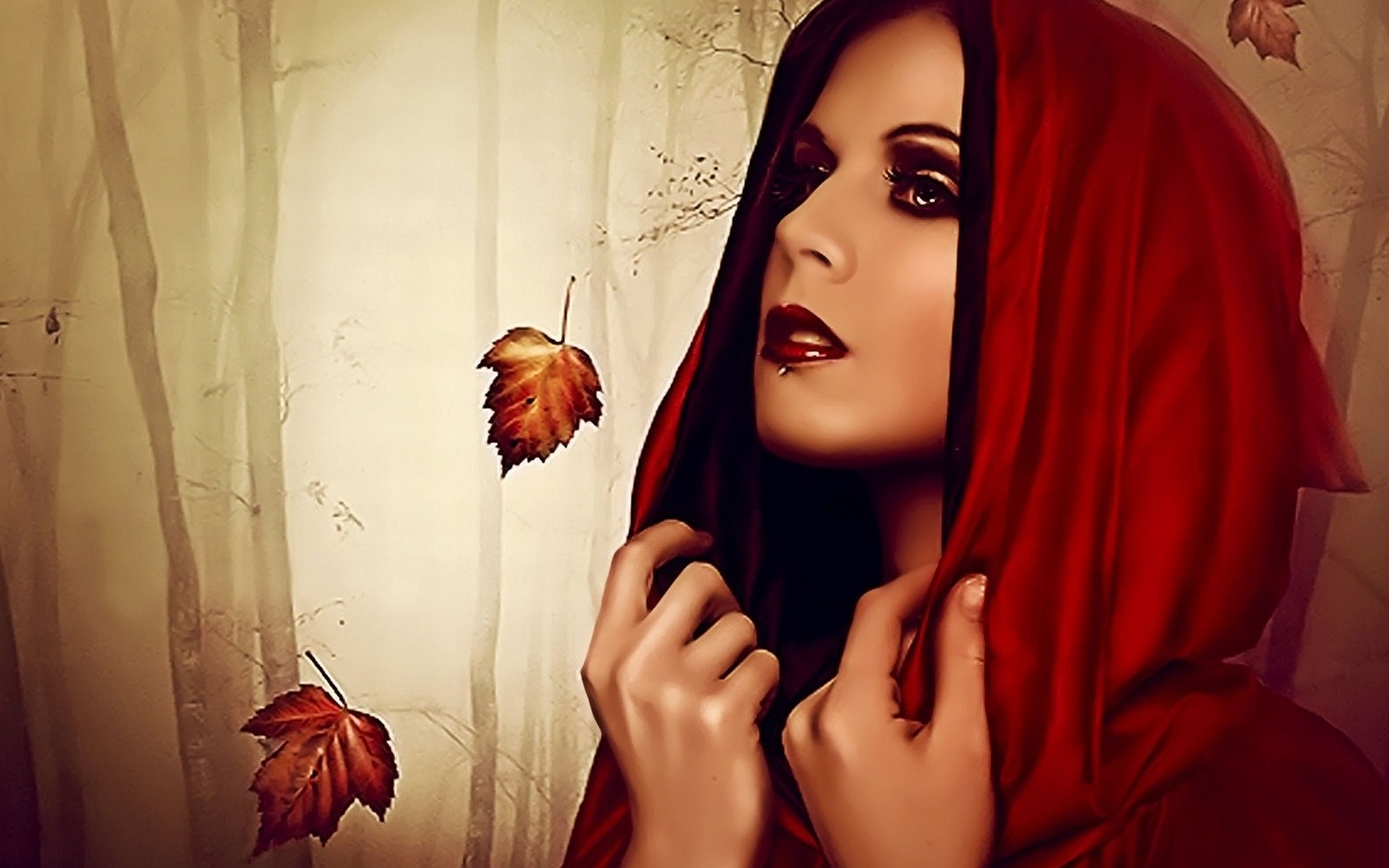 Fantasy Red Riding Hood Wallpapers
