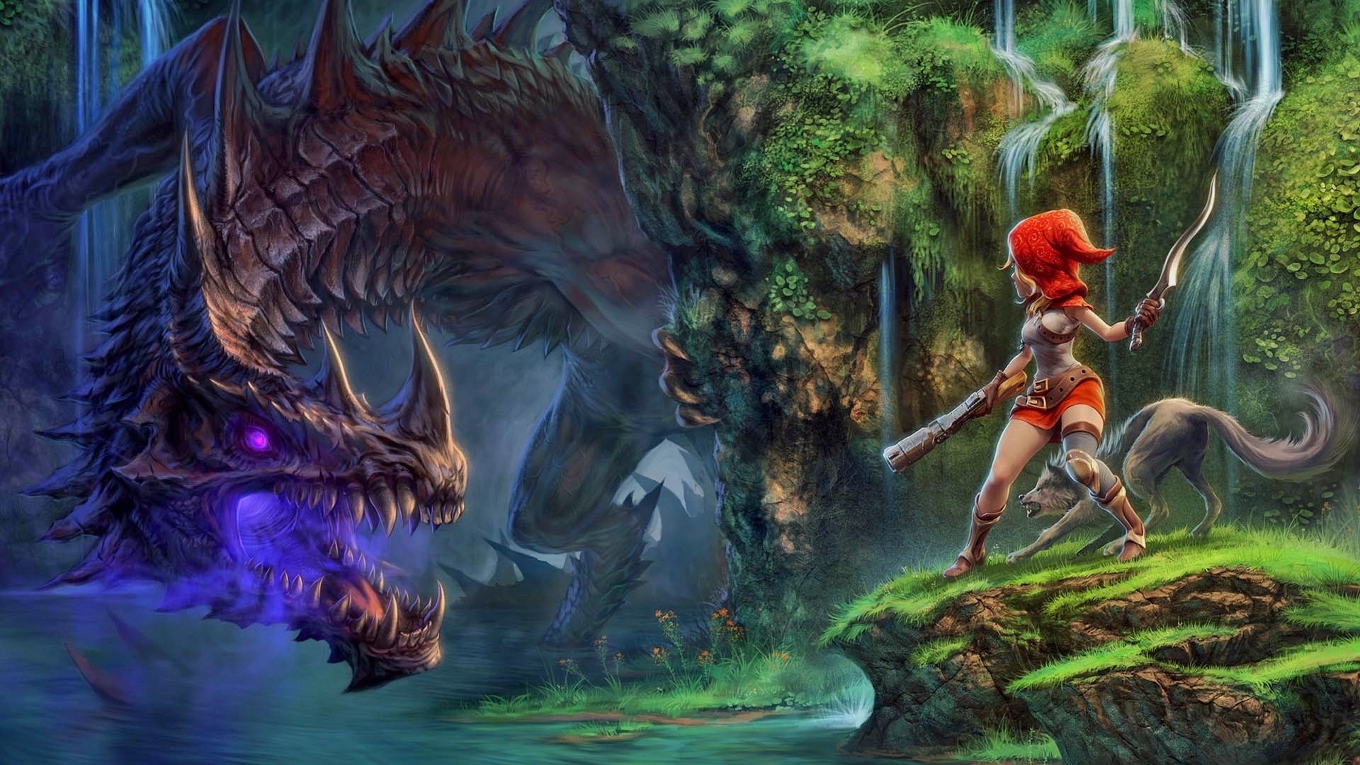 Fantasy Red Riding Hood Wallpapers