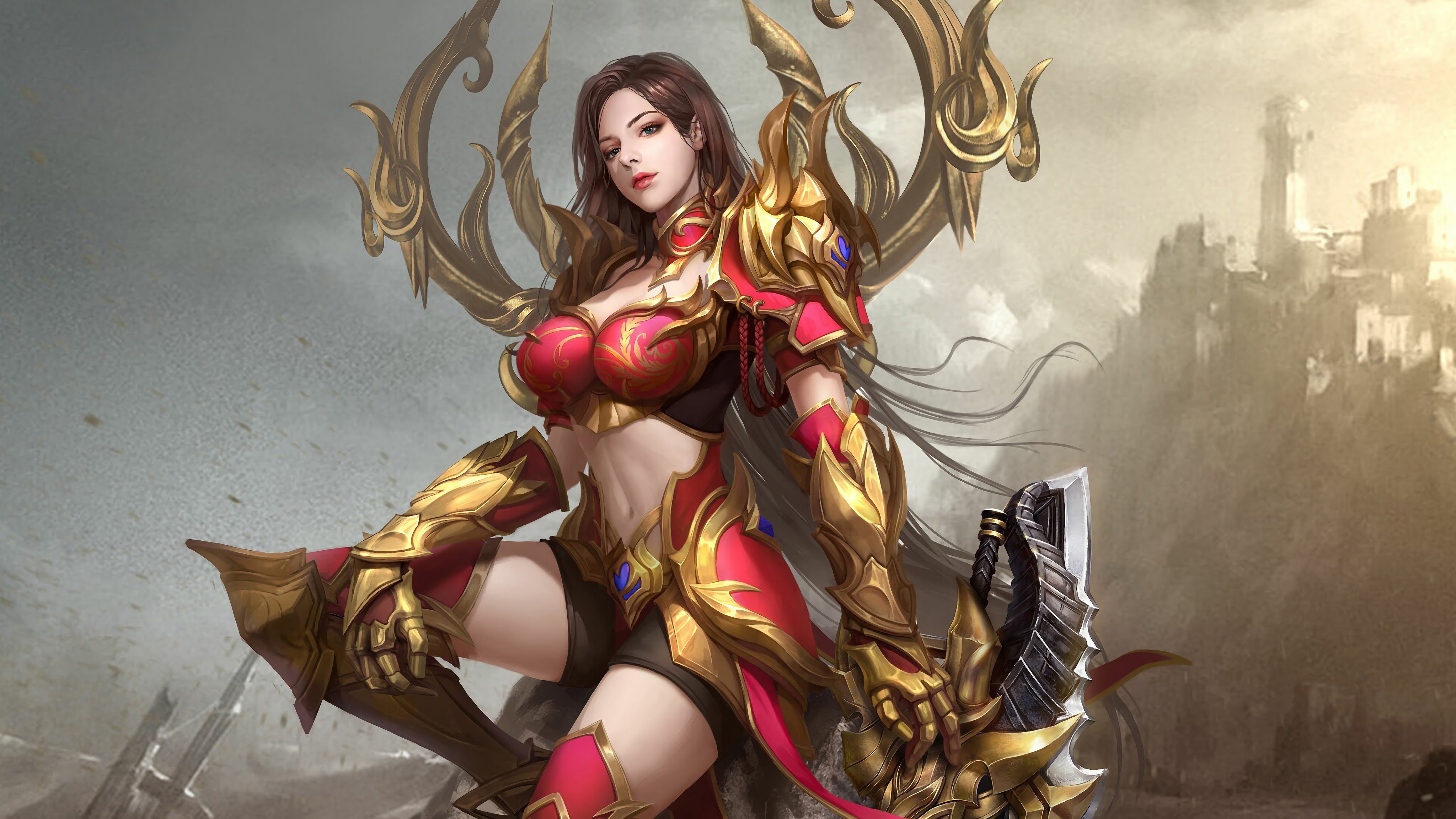 Fantasy Warrior Girl
 Wallpapers