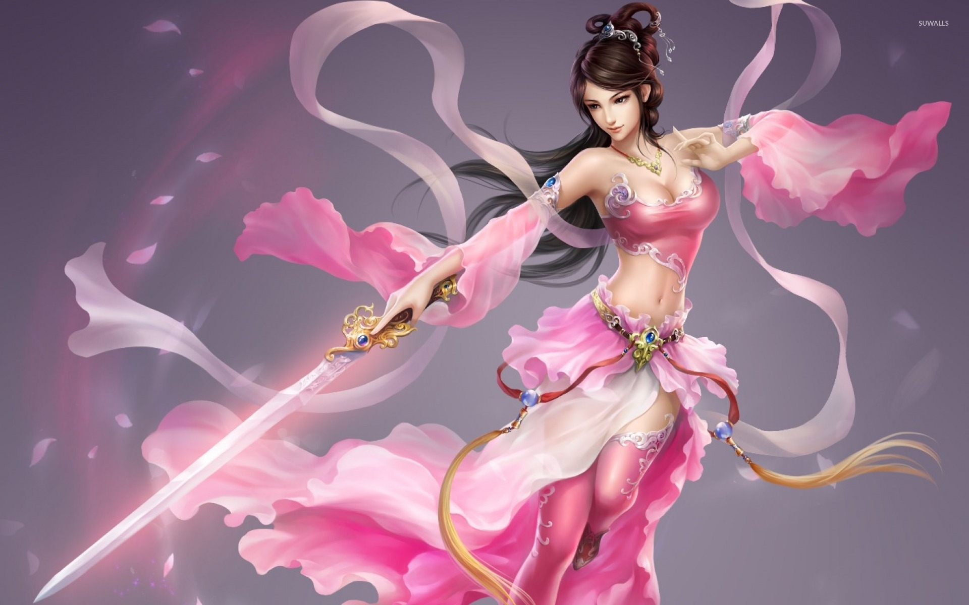 Fantasy Warrior Girl
 Wallpapers