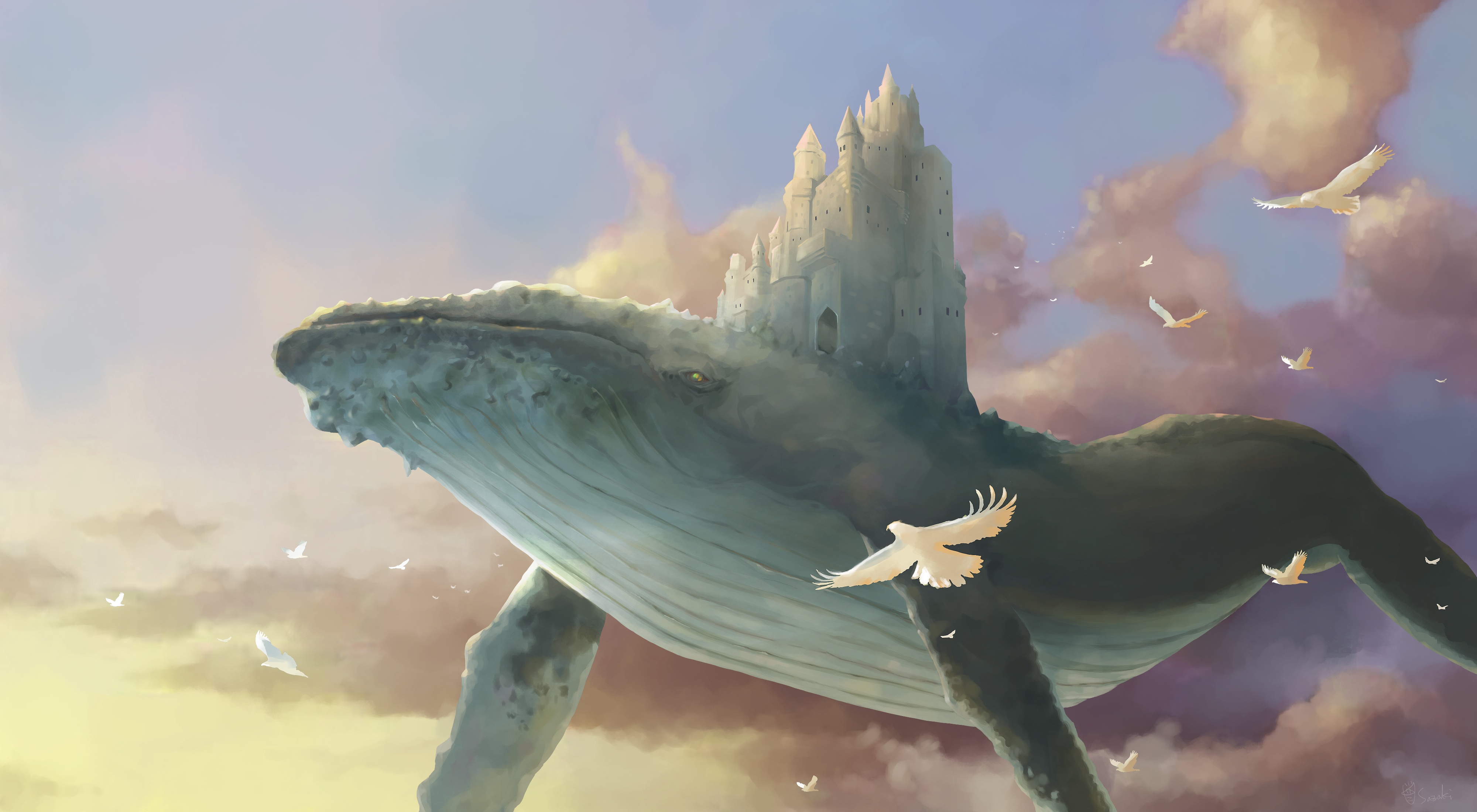 Fantasy Whale Wallpapers