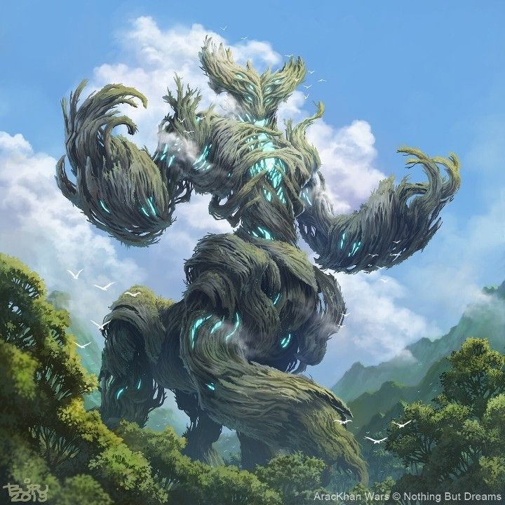 Giant Mountain Monster In Forest
 Wallpapers