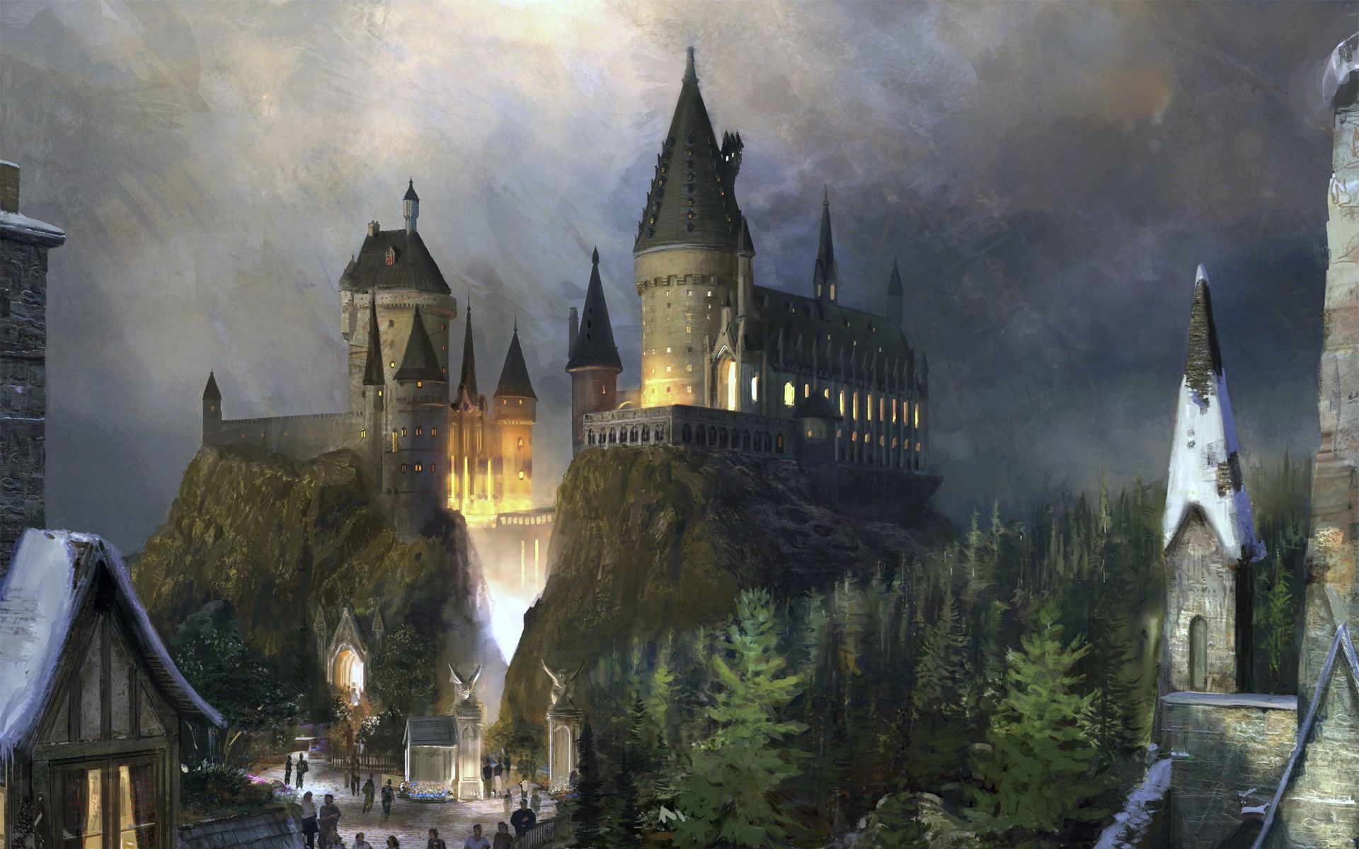 Hogwarts Harry Potter School
 Wallpapers