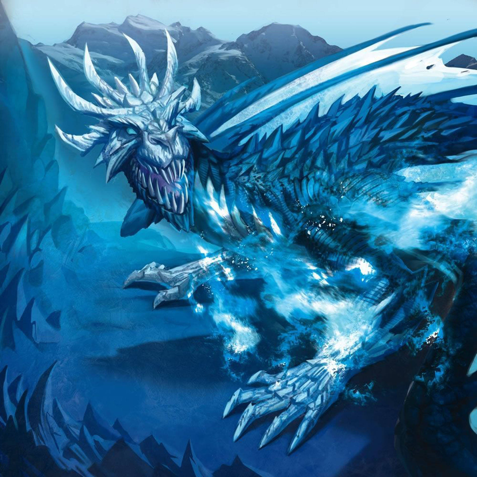 Ice Vs Fire Dragon Fight
 Wallpapers