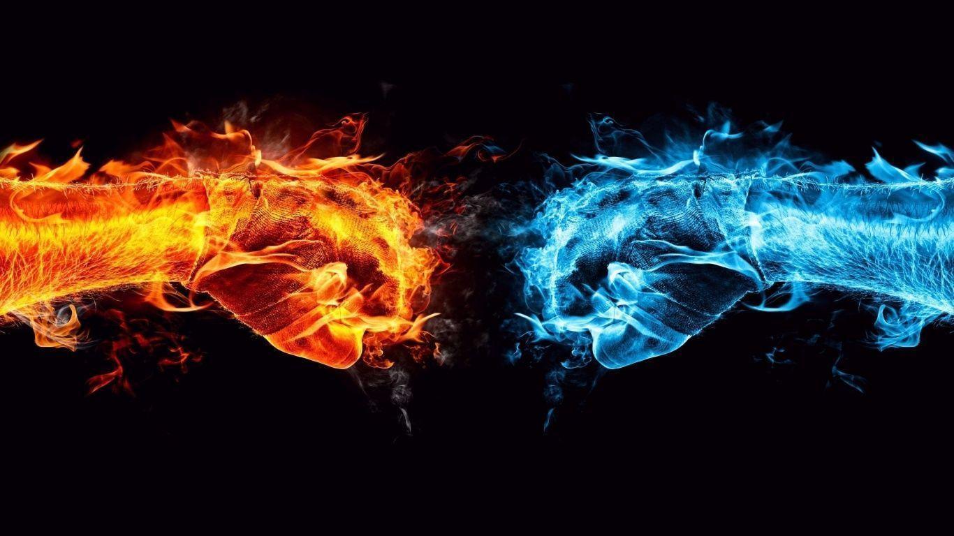 Ice Vs Fire Dragon Fight
 Wallpapers