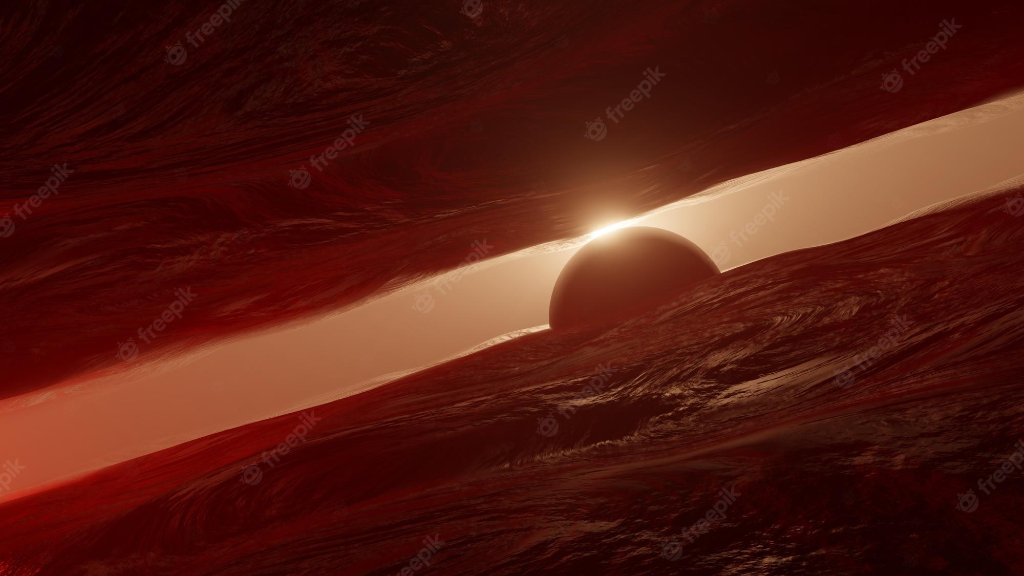 Post Apocalyptic Sunset In Mars 4K
 Wallpapers