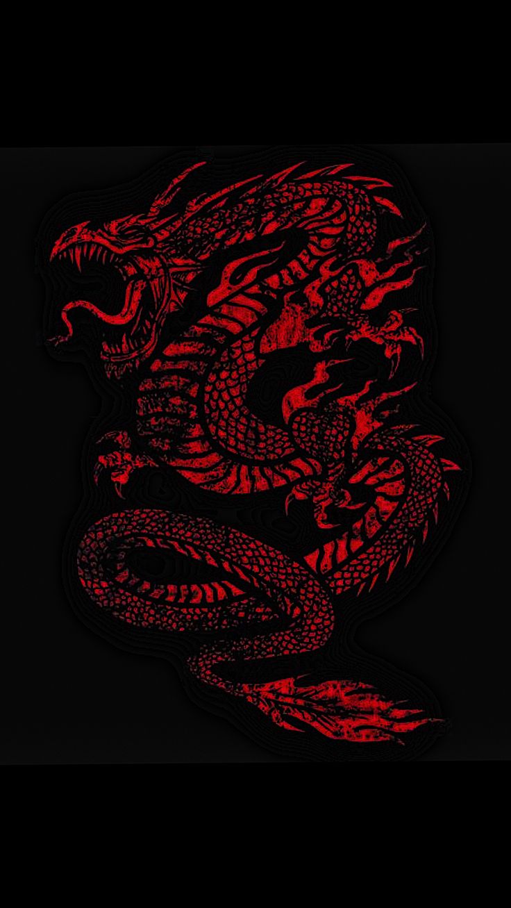 Red Dragon Sitting Outside Lake
 Wallpapers