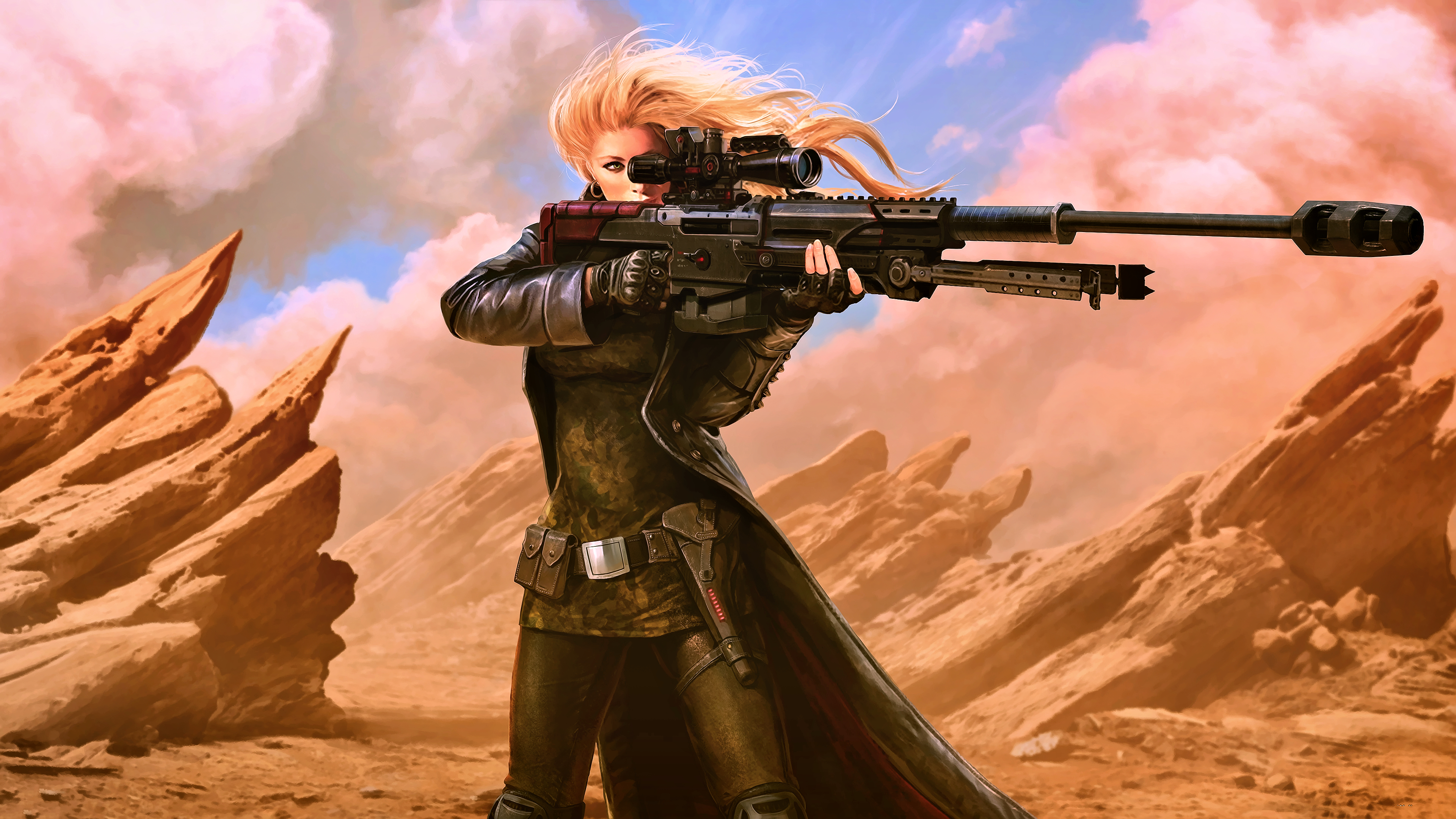 Sci Fi Women 4K Warrior
 Wallpapers