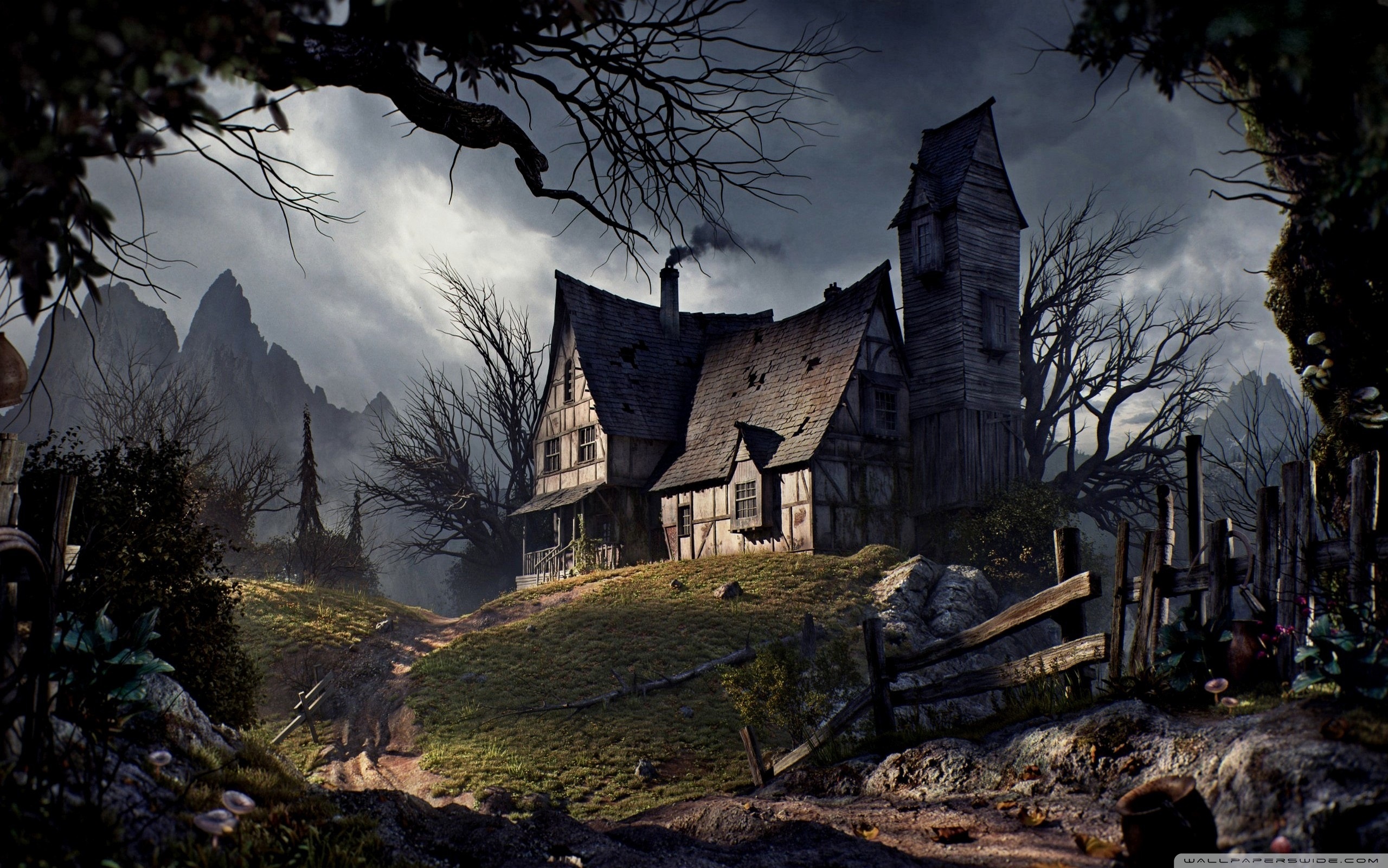 Spooky Halloween House
 Wallpapers