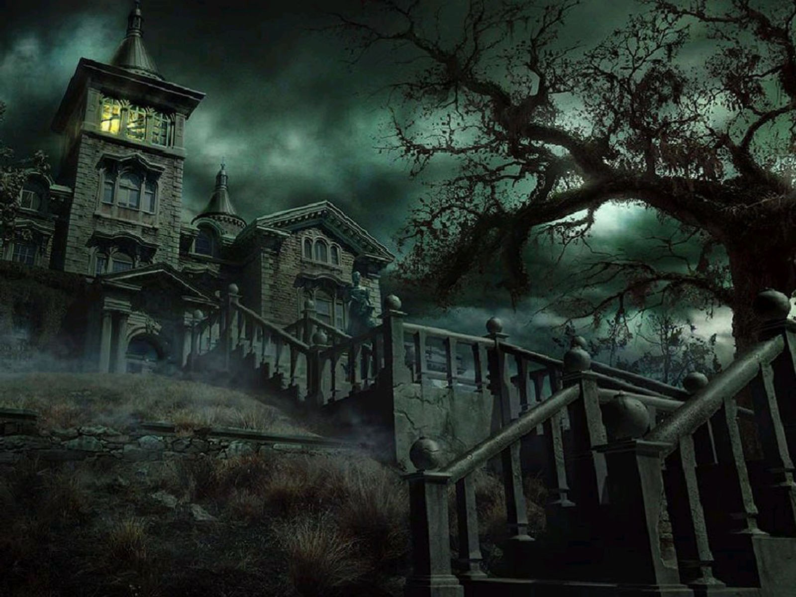 Spooky Halloween House
 Wallpapers