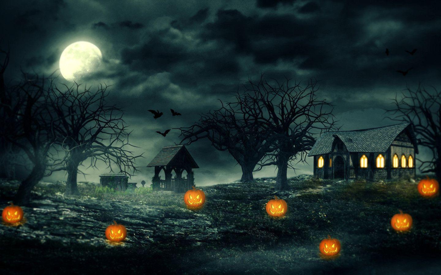 Spooky Halloween House
 Wallpapers