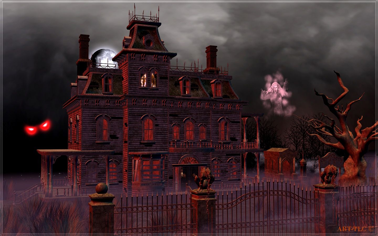 Spooky Halloween House
 Wallpapers