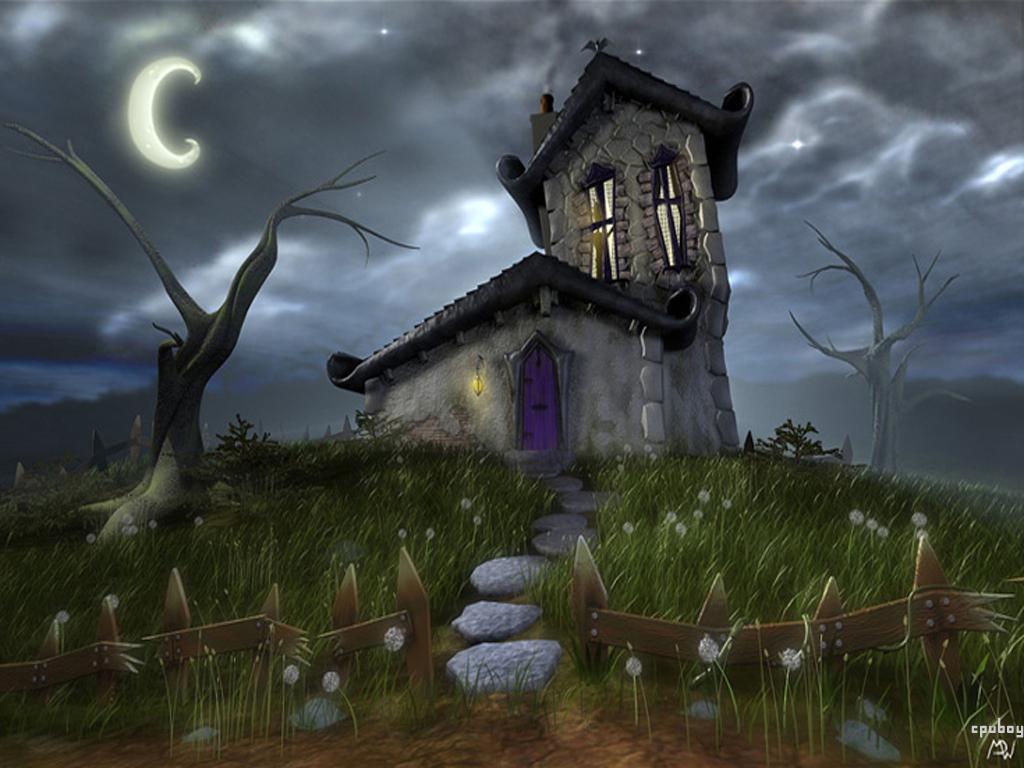 Spooky Halloween House
 Wallpapers