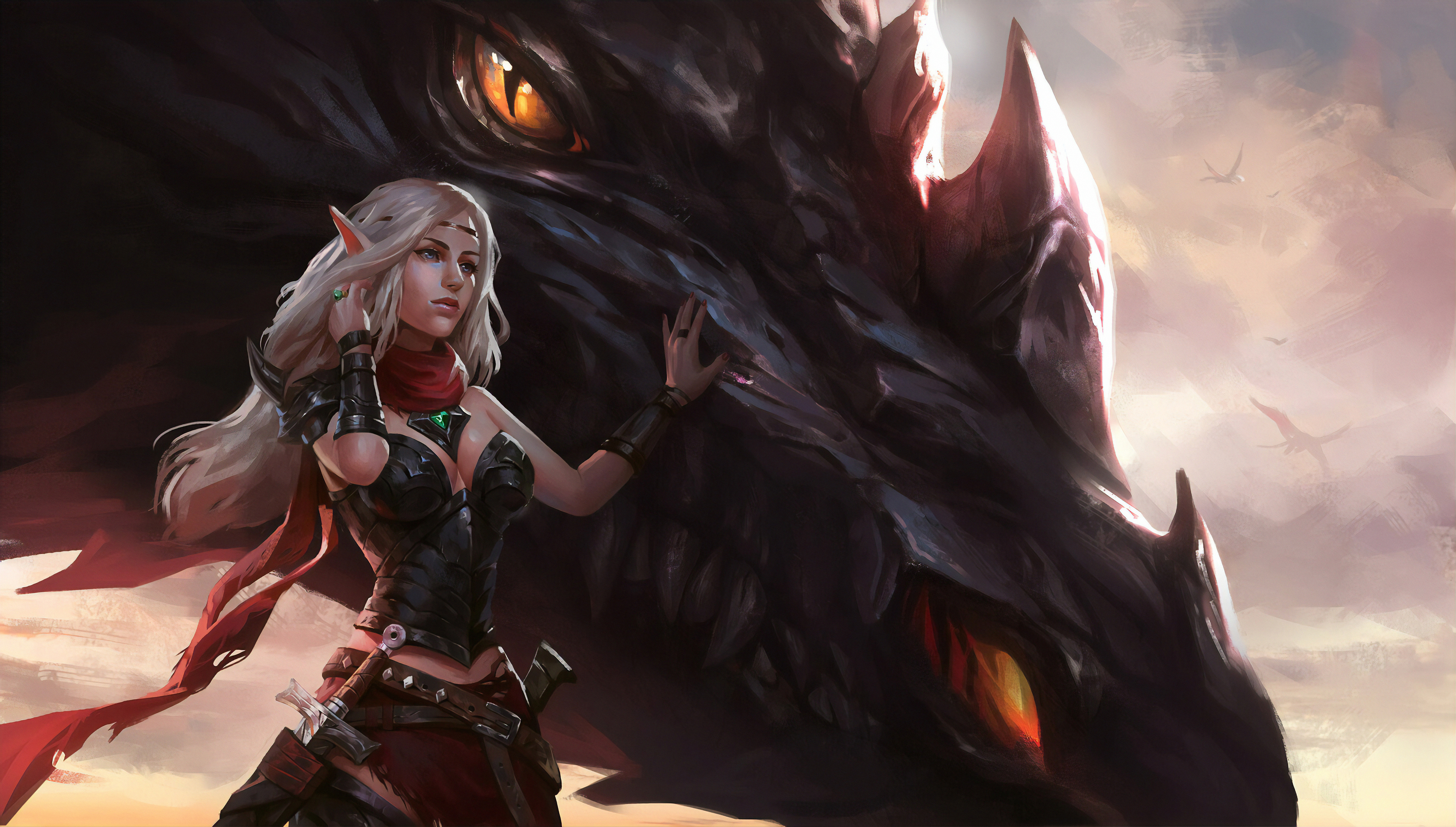 Warrior And Dragons
 Wallpapers