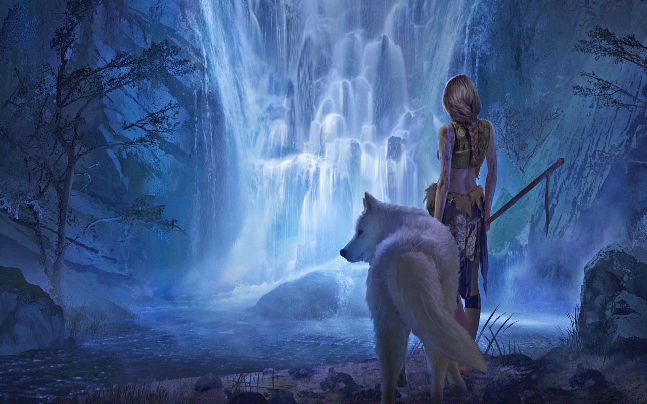 White Wolf Fantasy Life
 Wallpapers