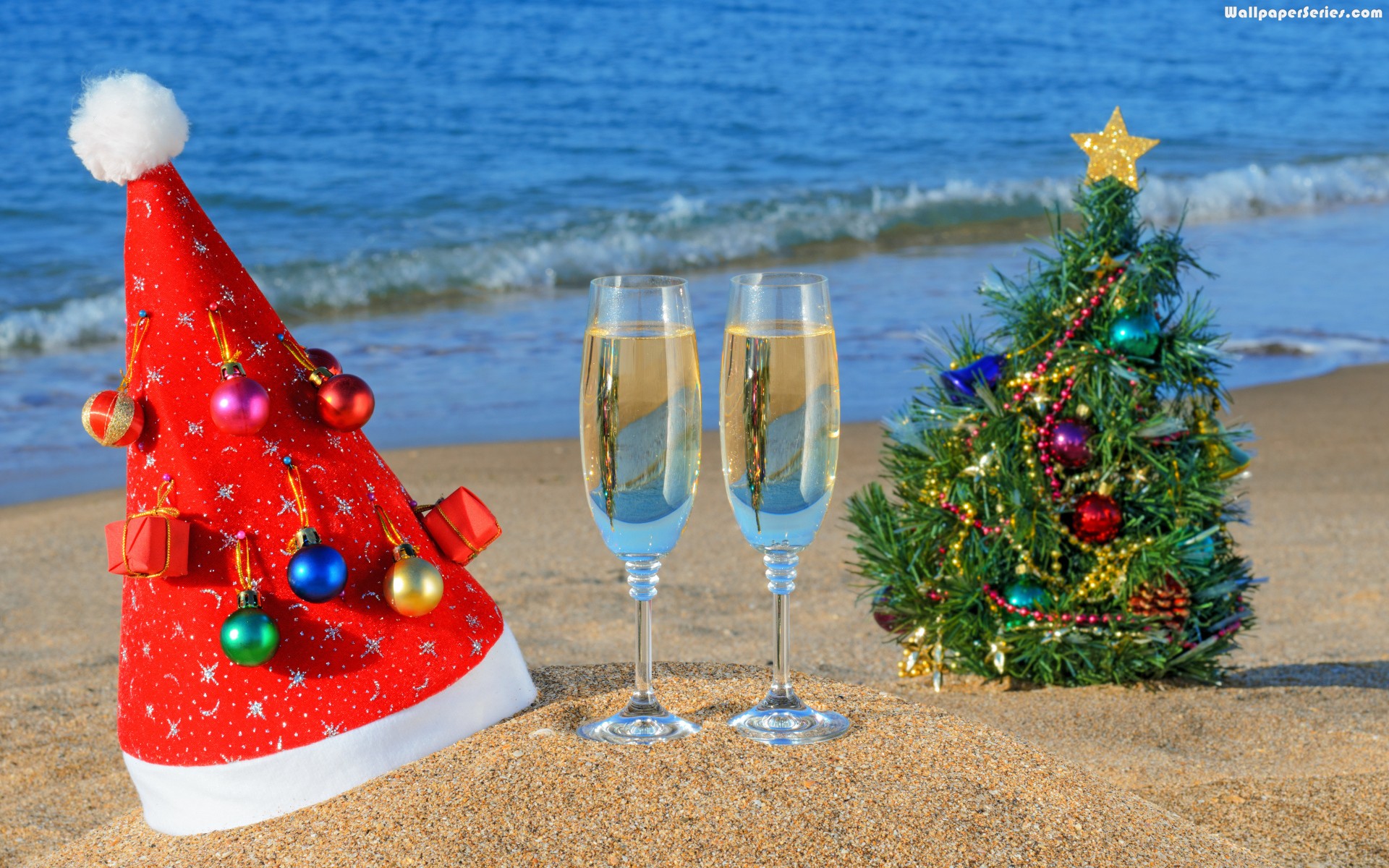 Christmas Beach Wallpapers