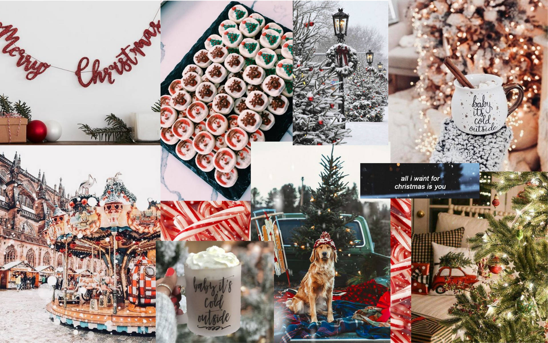 Christmas Collage Wallpapers