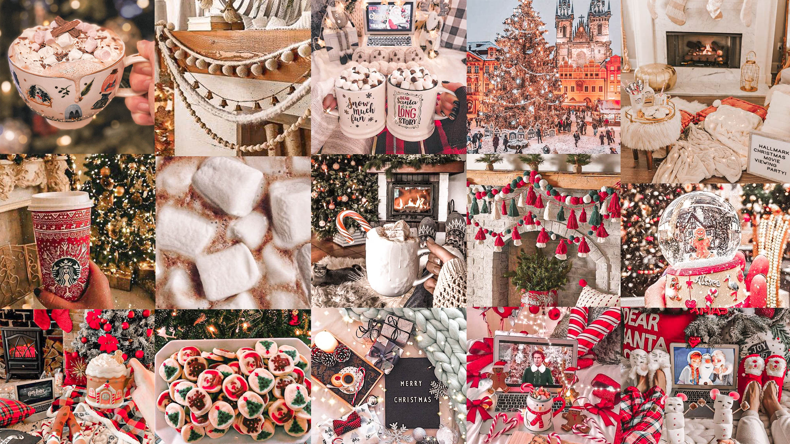 Christmas Collage Laptop Wallpapers
