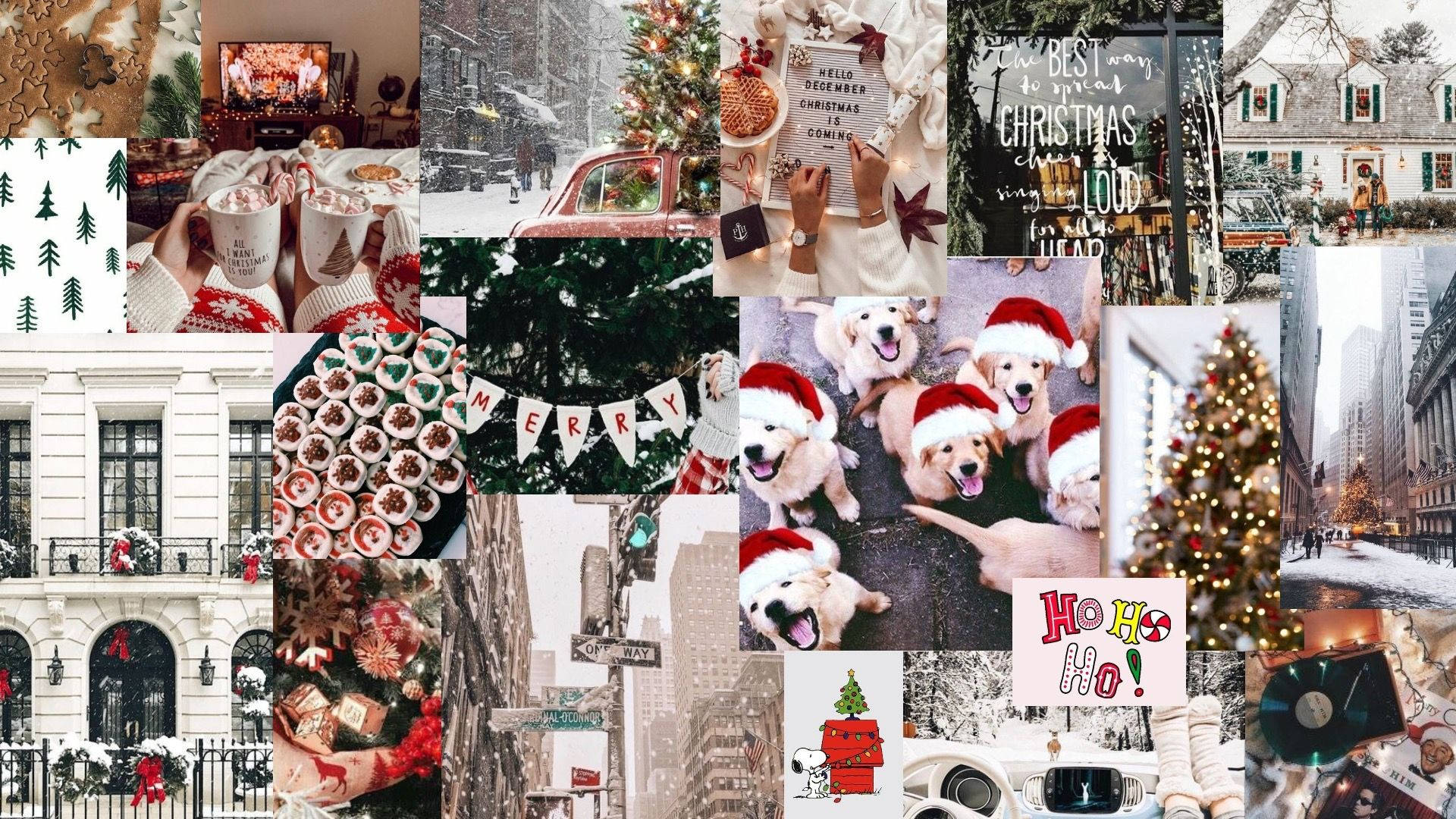 Christmas Collage Laptop Wallpapers