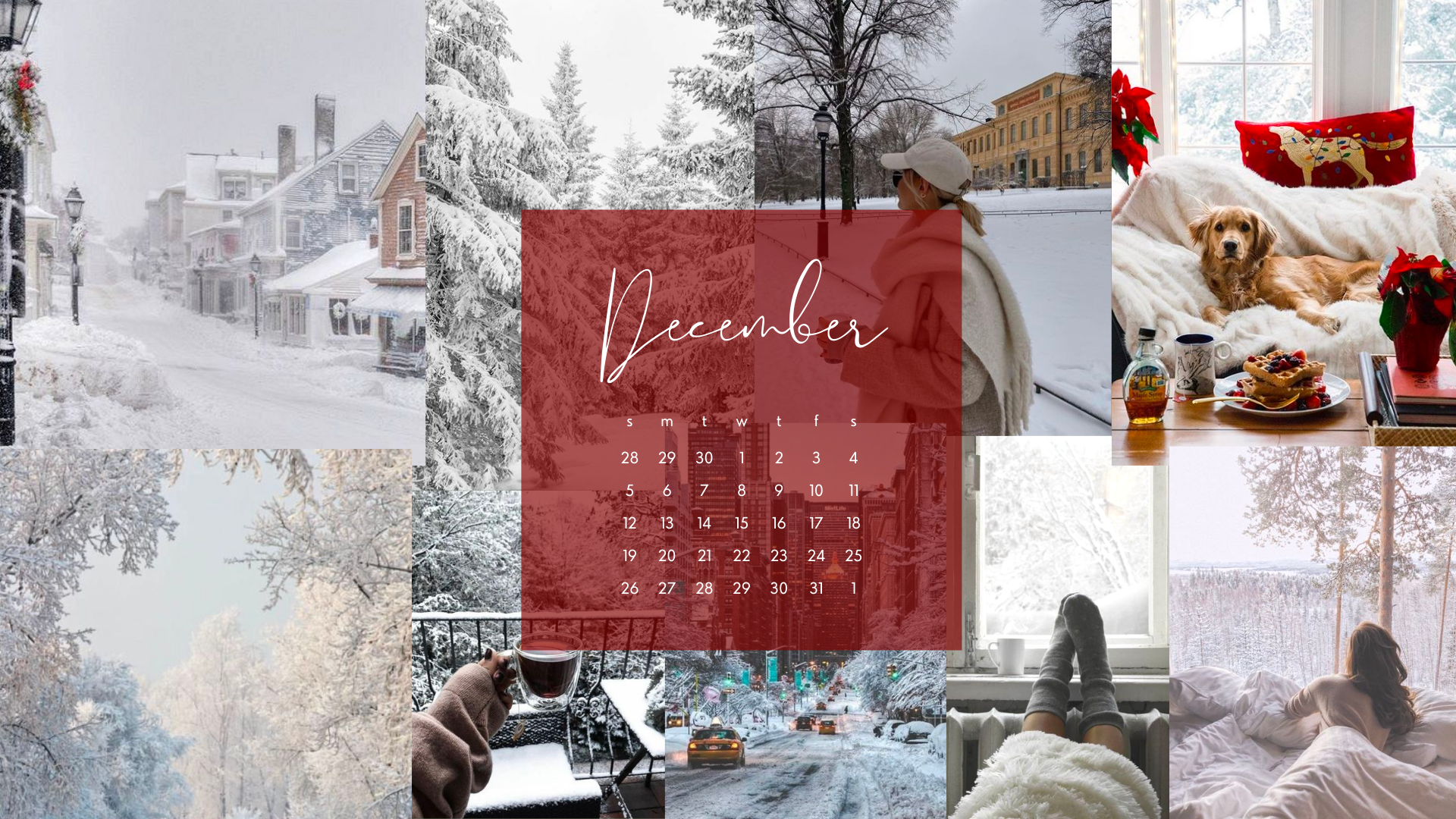 Christmas Collage Laptop Wallpapers