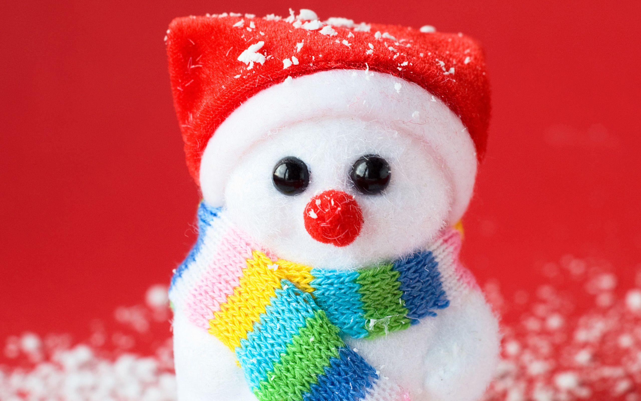 Christmas Cute Snowman Toy Wallpapers