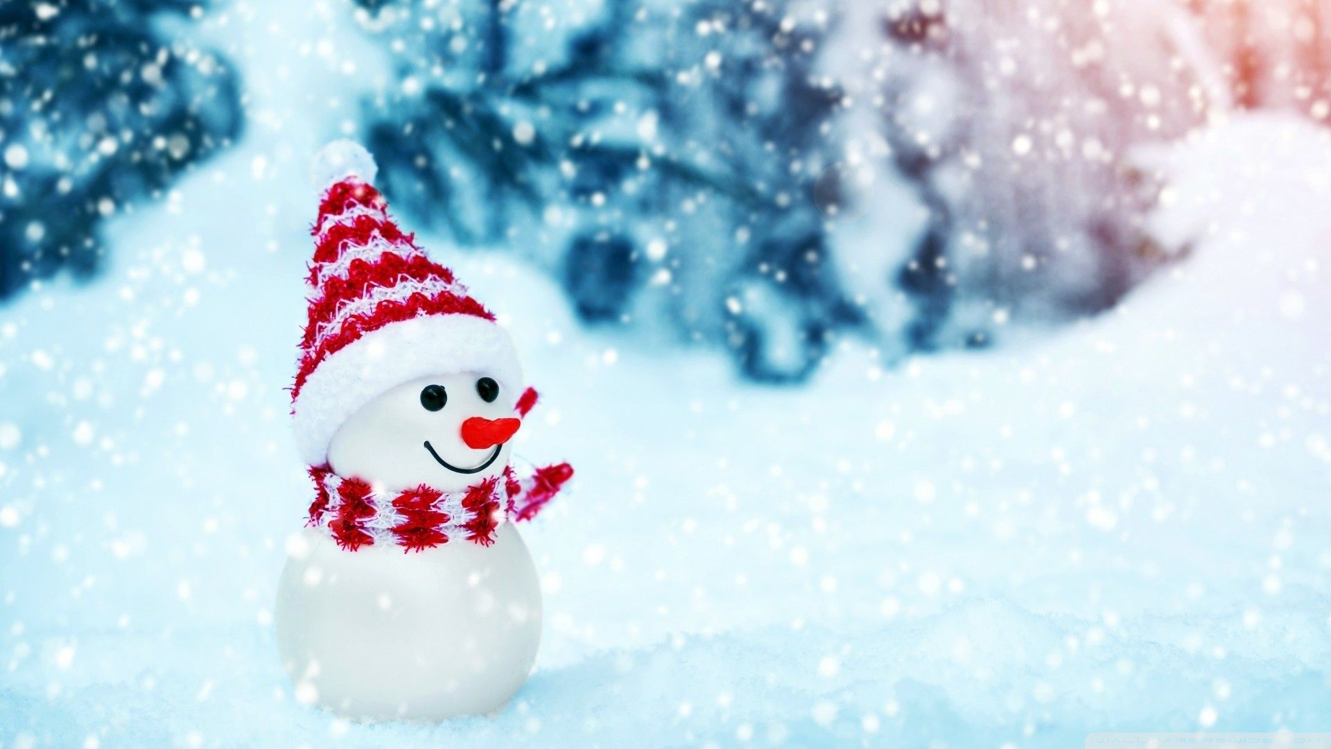 Christmas Cute Snowman Toy Wallpapers