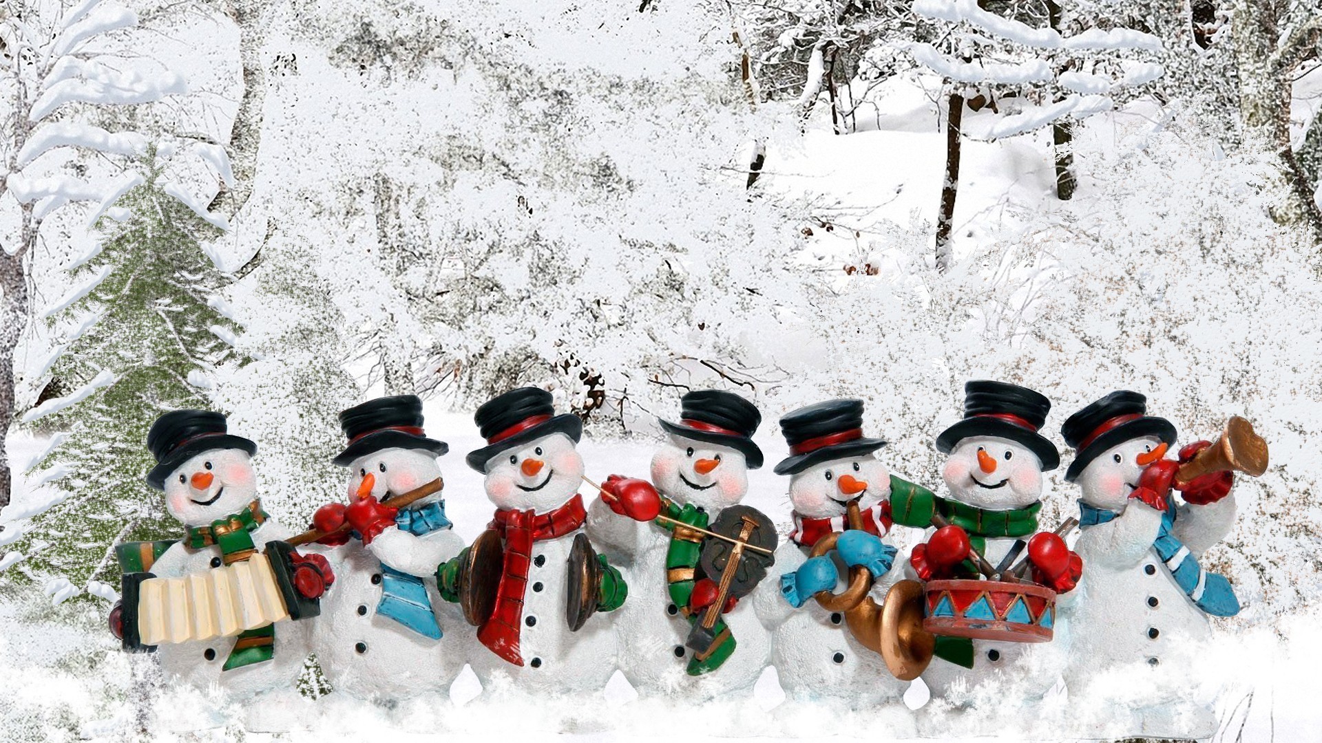 Christmas Cute Snowman Toy Wallpapers