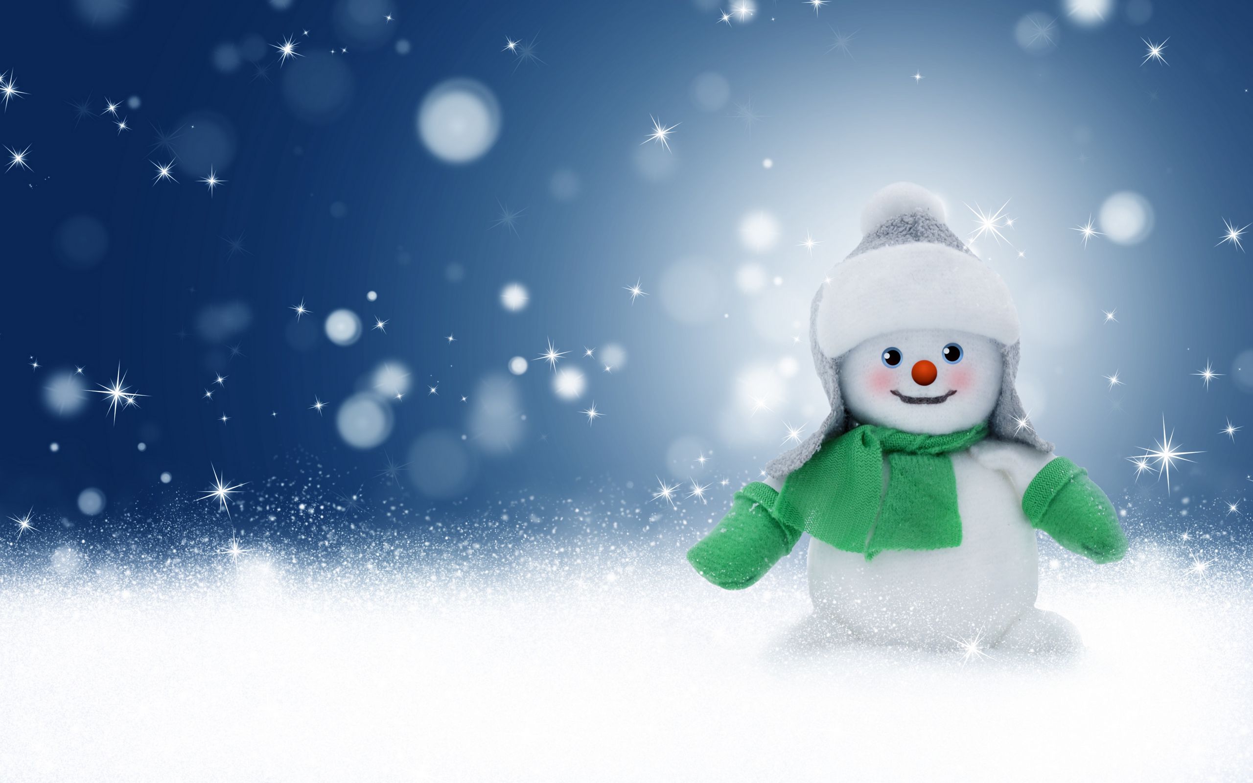 Christmas Cute Snowman Toy Wallpapers