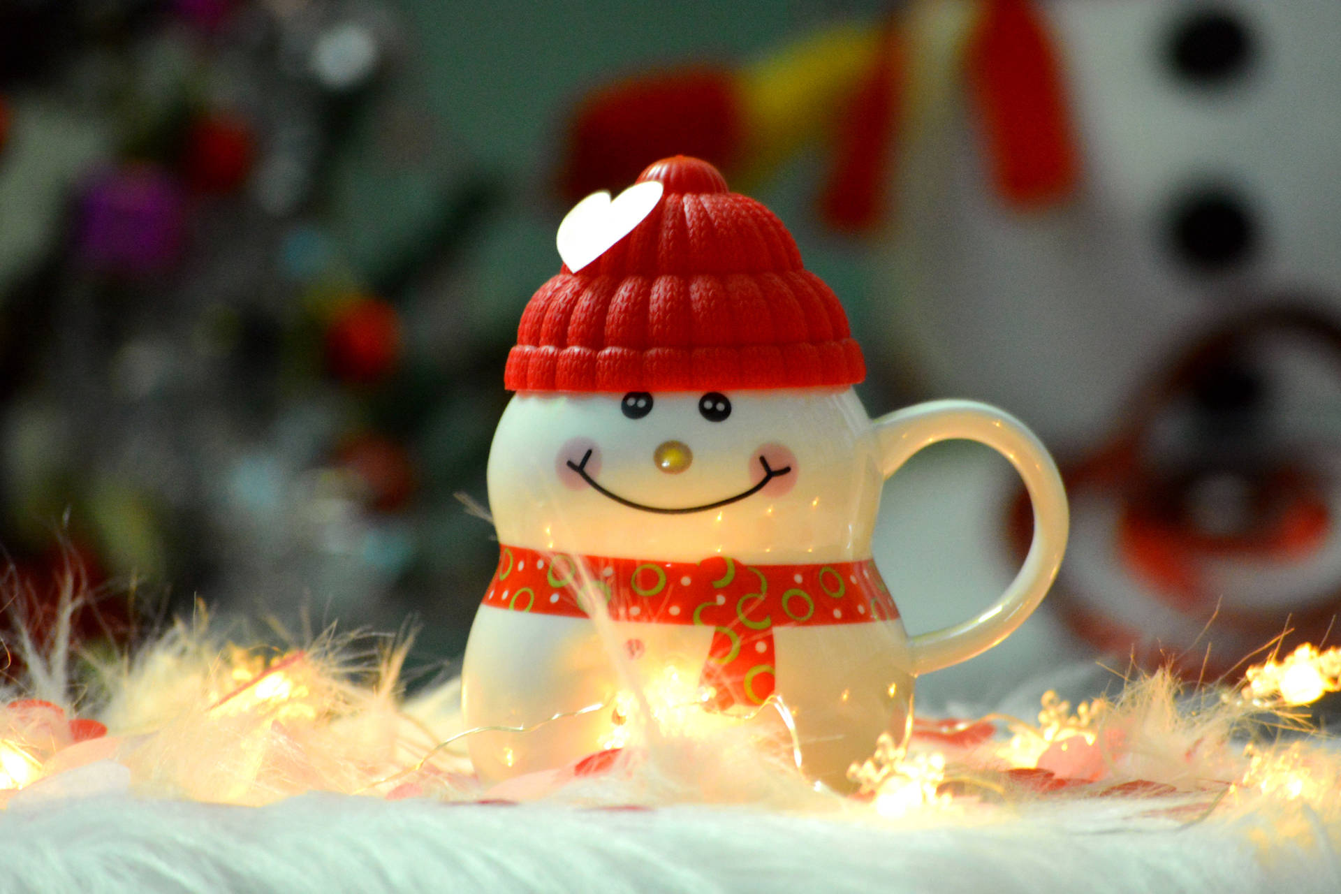 Christmas Cute Snowman Toy Wallpapers