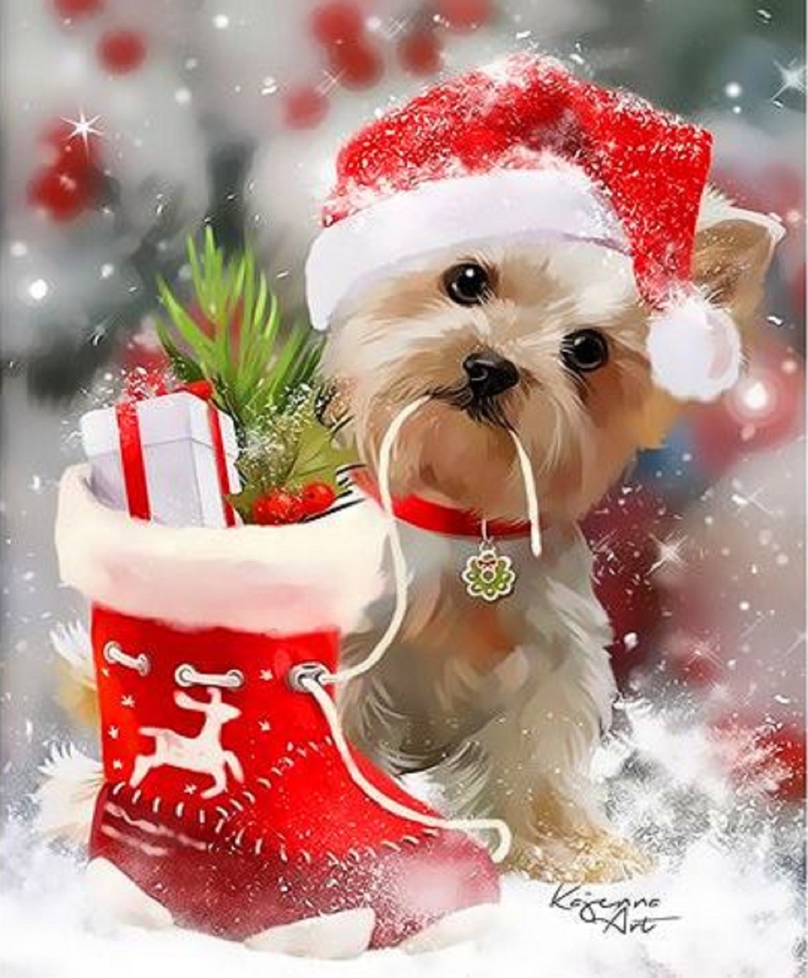 Christmas Dog Wallpapers