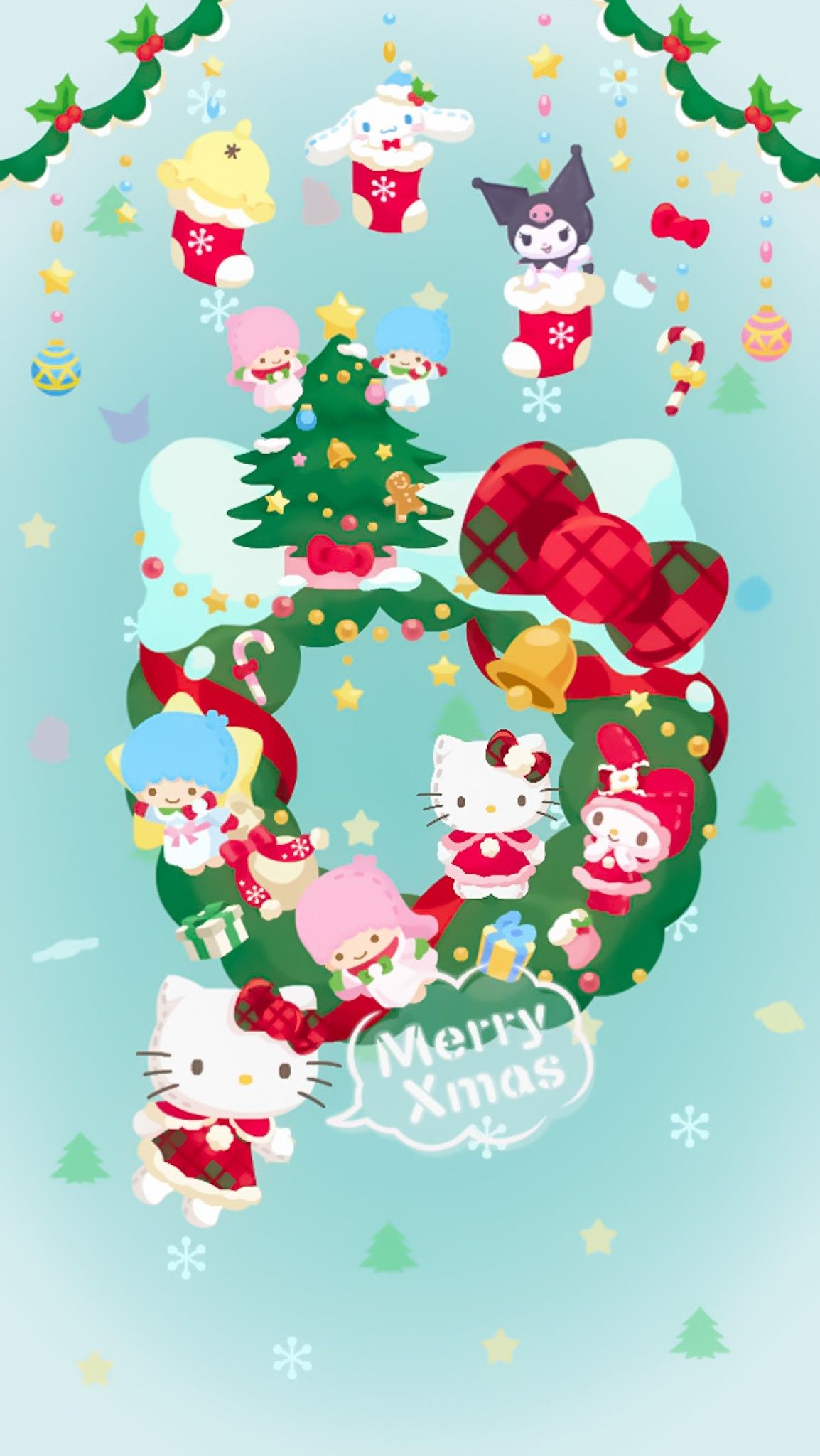 Christmas Hello Kitty Wallpapers