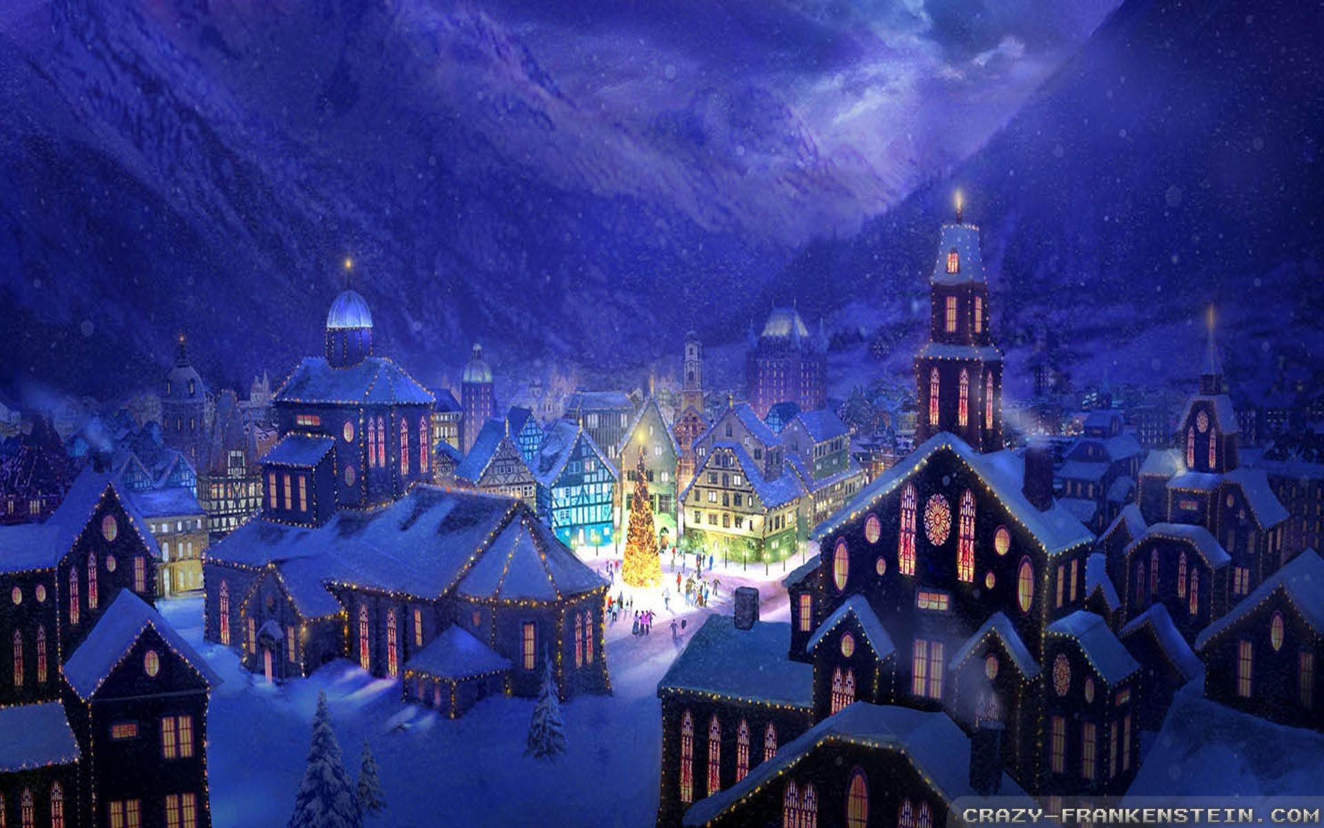 Christmas Houses Desktop Wallpapers