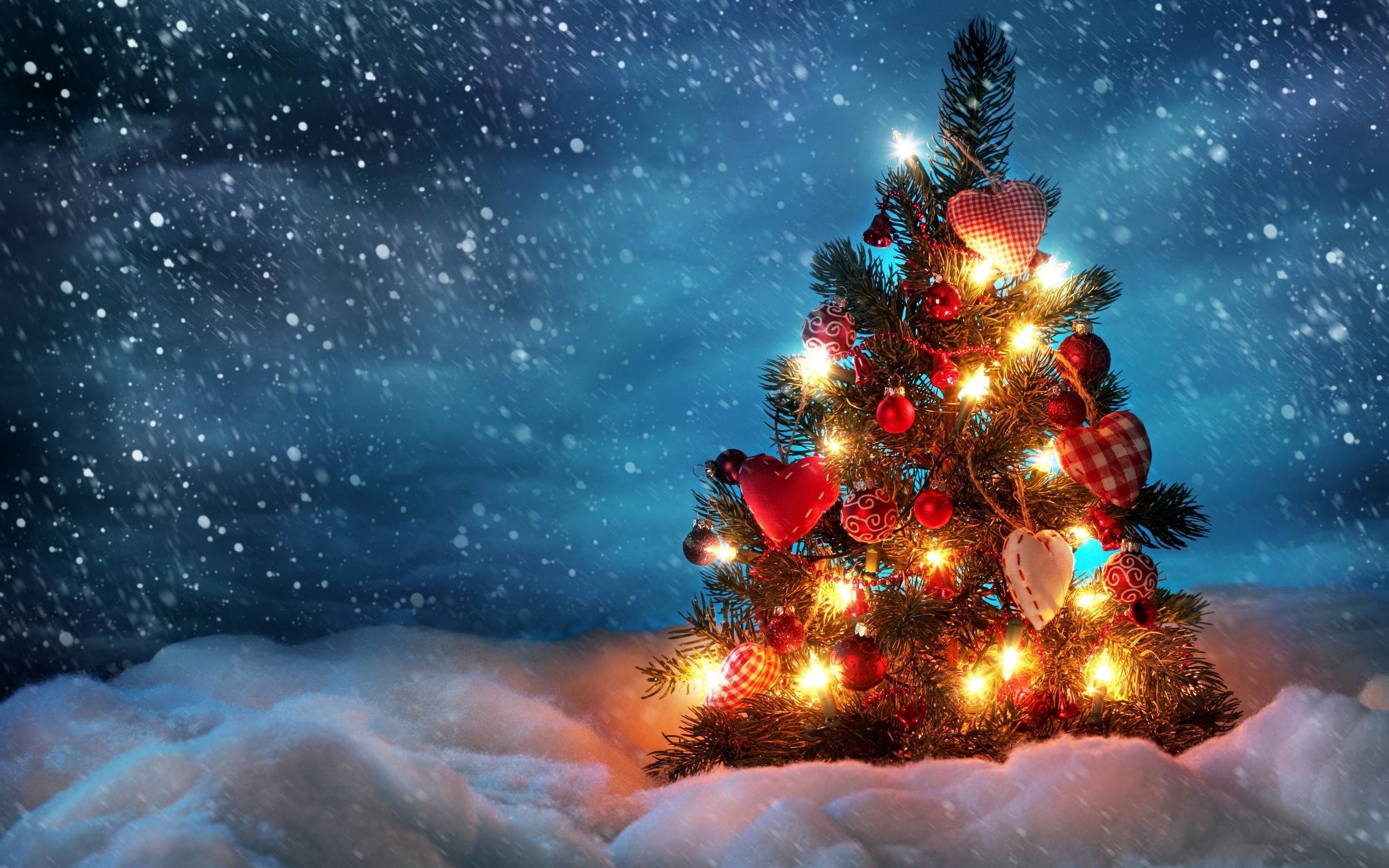 Christmas Light Snow Wallpapers