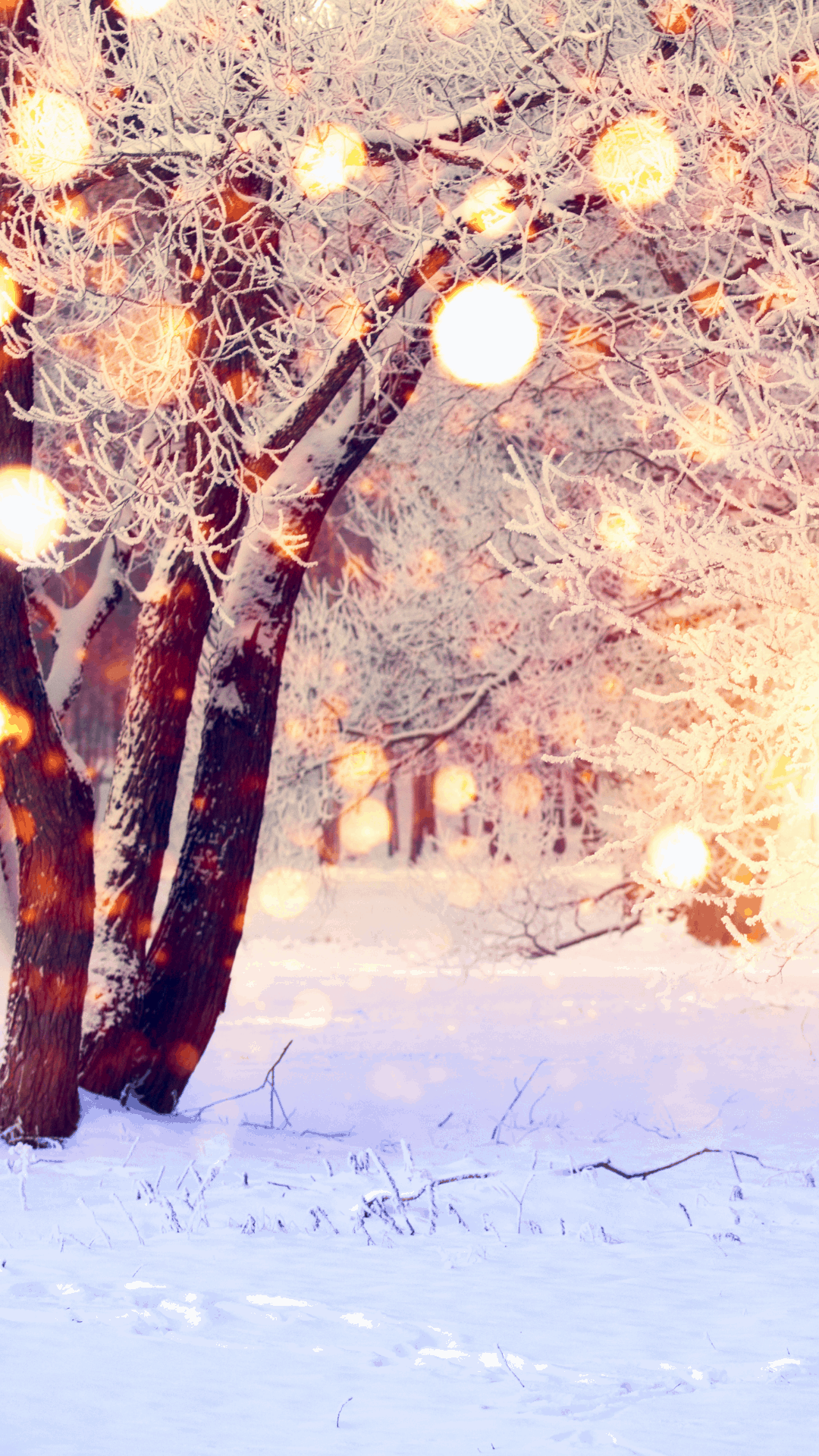 Christmas Light Snow Wallpapers
