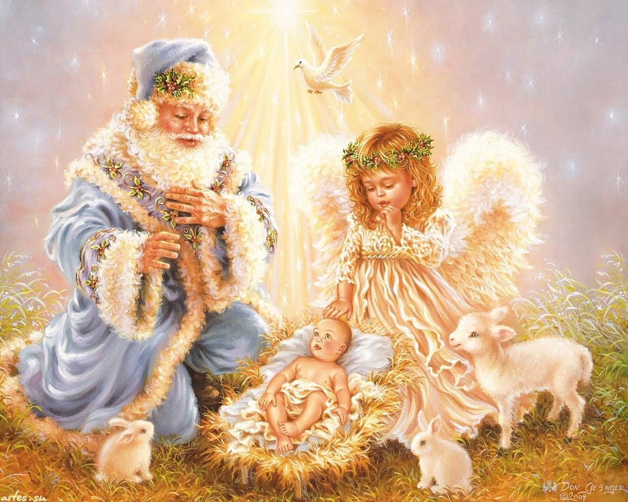 Christmas Nativity Angels Wallpapers