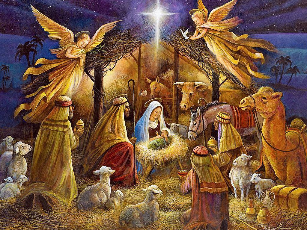 Christmas Nativity Angels Wallpapers